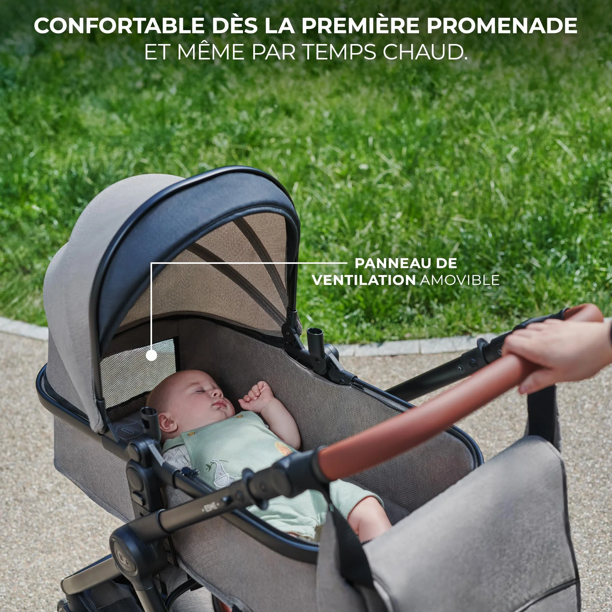 Kinderkraft ESME Poussette 3 en 1 avec porte-bébé Mink PRO I-Size, système de voyage, Noir