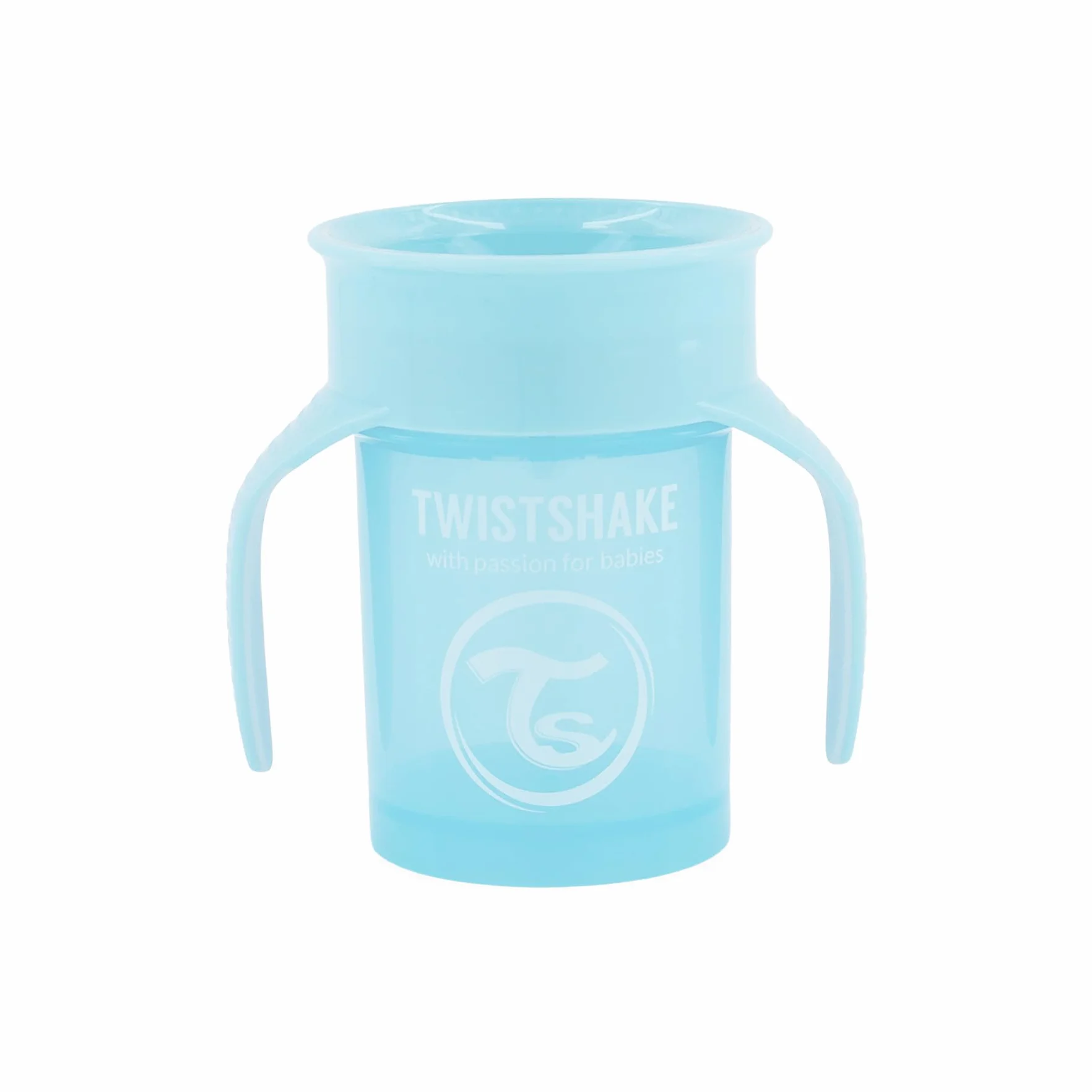 Twistshake Tasse 360 Gobelet Bébé 360° 230 ml Anti-Déversement Sans BPA Bleu