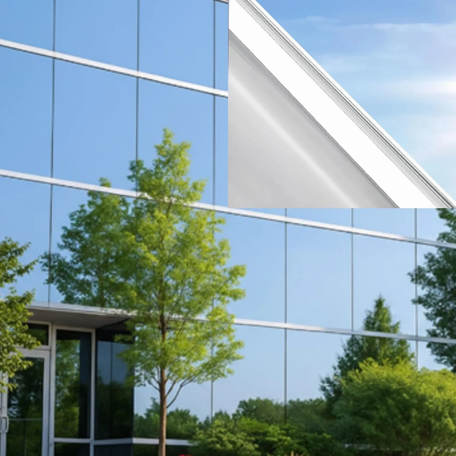Film miroir pour vitres de confidentialité jour – (120 x 400 cm), anti-UV et contrôle de la chaleur, film occultant réfléchissant auto-adhésif professionnel fenêtres maison bureau, tenue forte sans