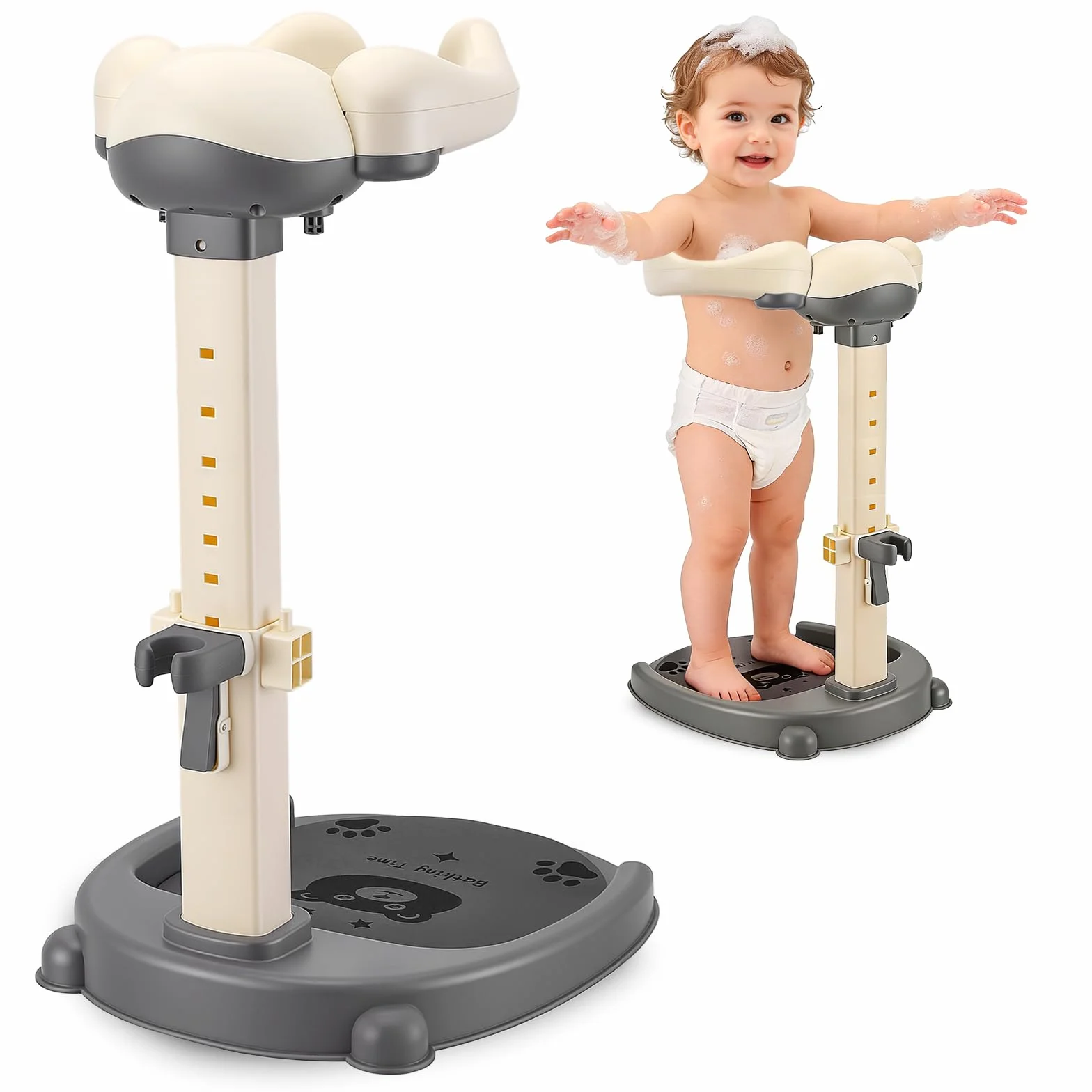 Support de douche pour bébé blanc