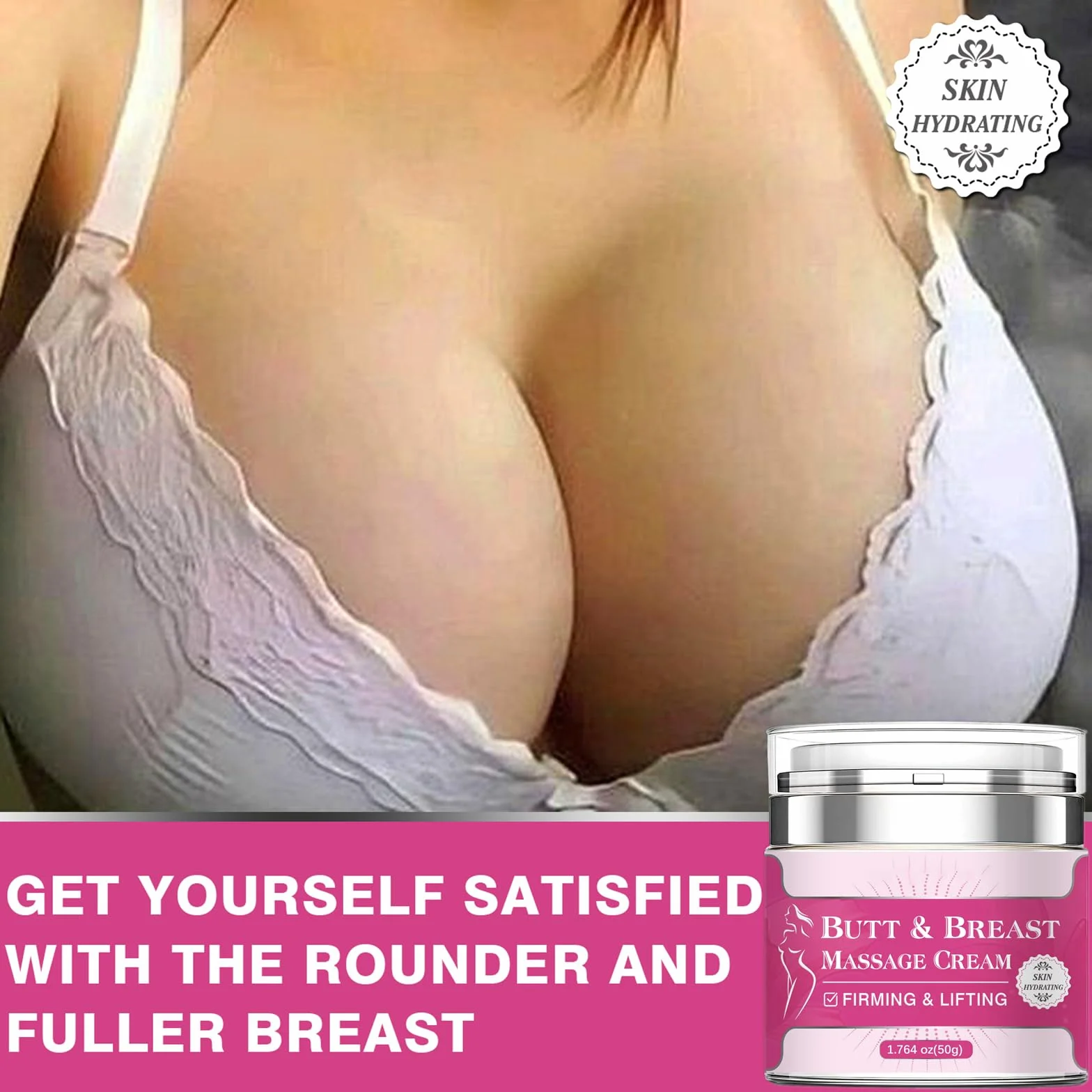 Crème d'amélioration de la Poitrine 50g Augmentante Hydratante Raffermissante Lifting Massage
