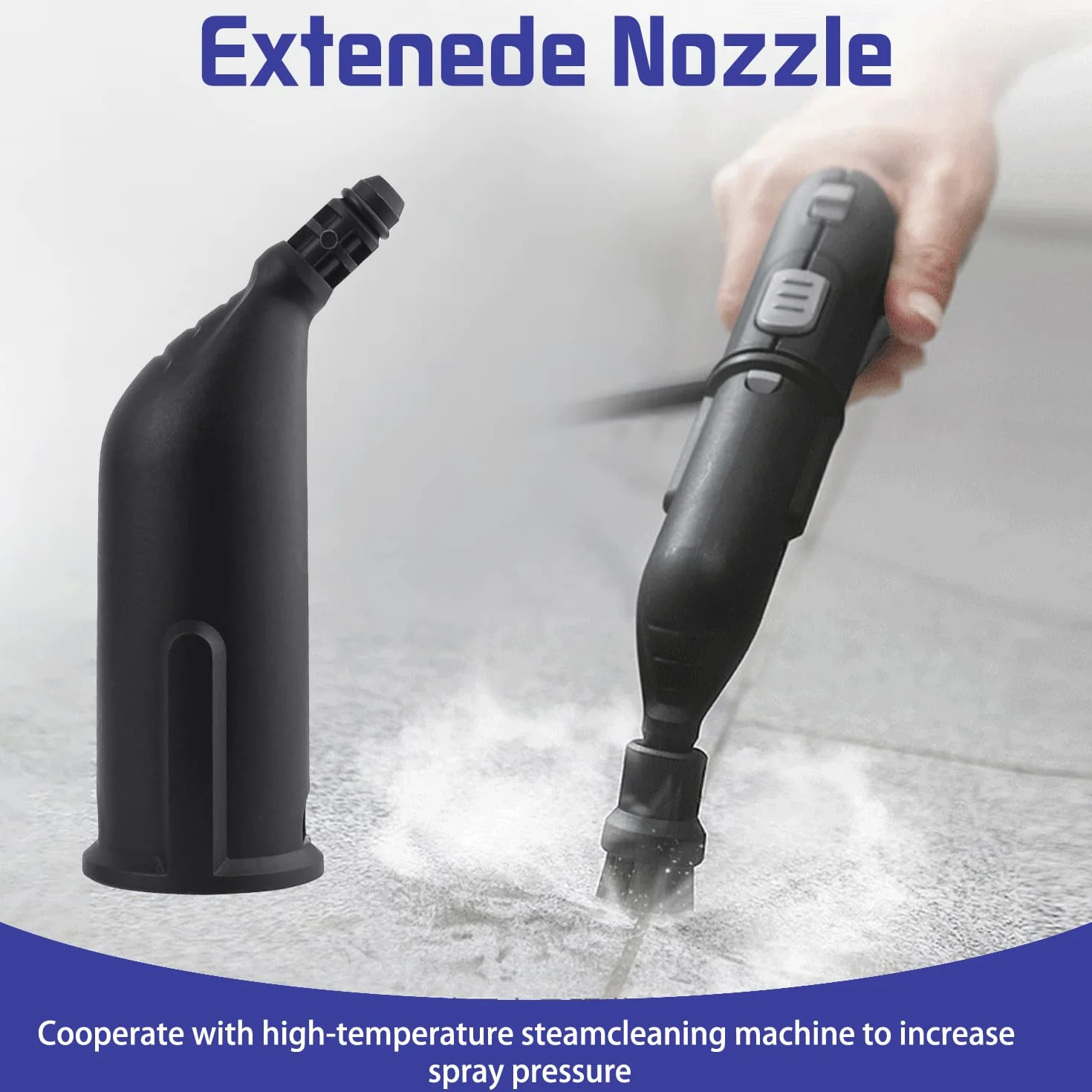 Accessoires Nettoyeur Vapeur Kärcher SC1 SC2 SC3 SC4 SC5, Brosse Ronde, Buse Rallongée Noire