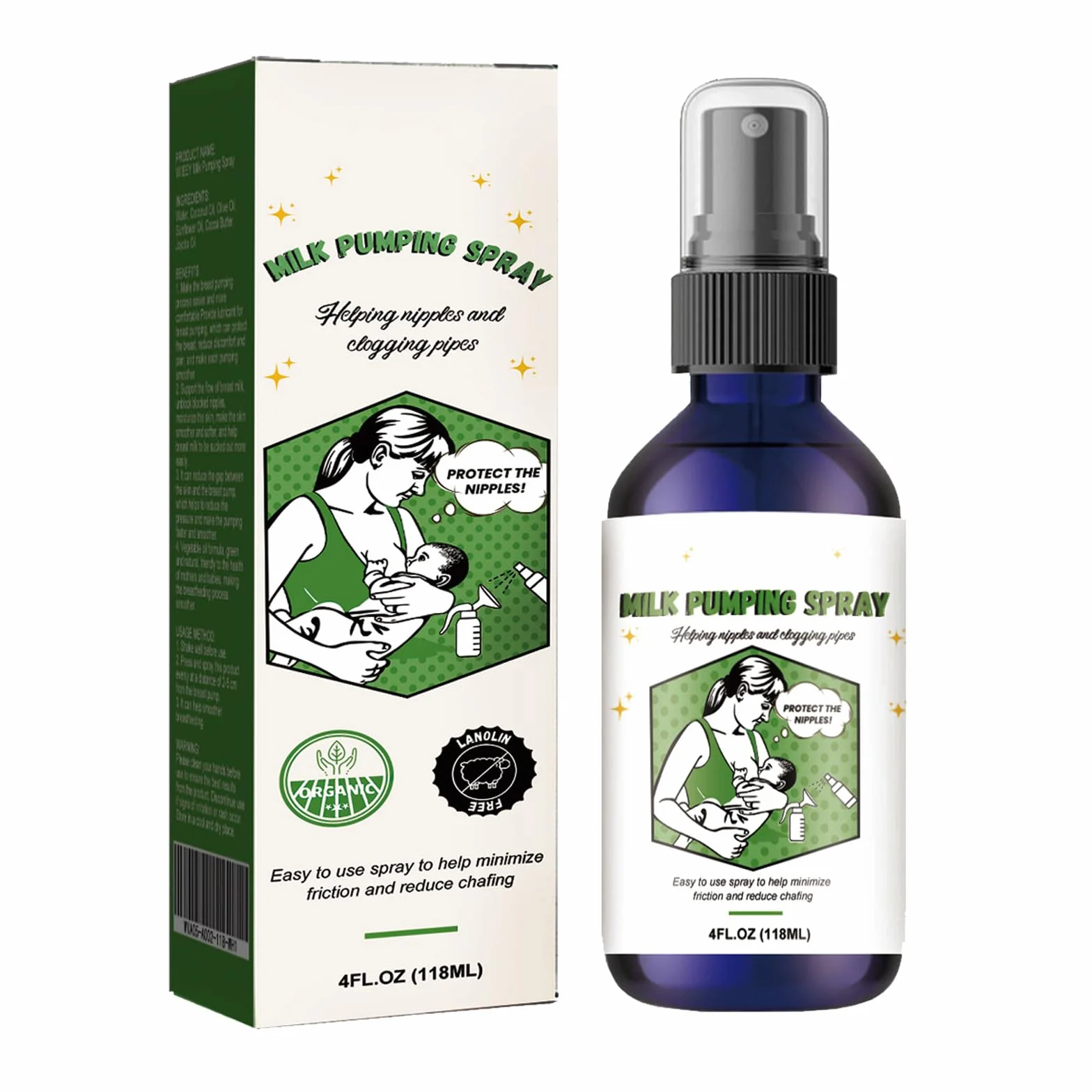 Spray Apaisant pour Mamelons Allaitement Soin Fissures Douleurs