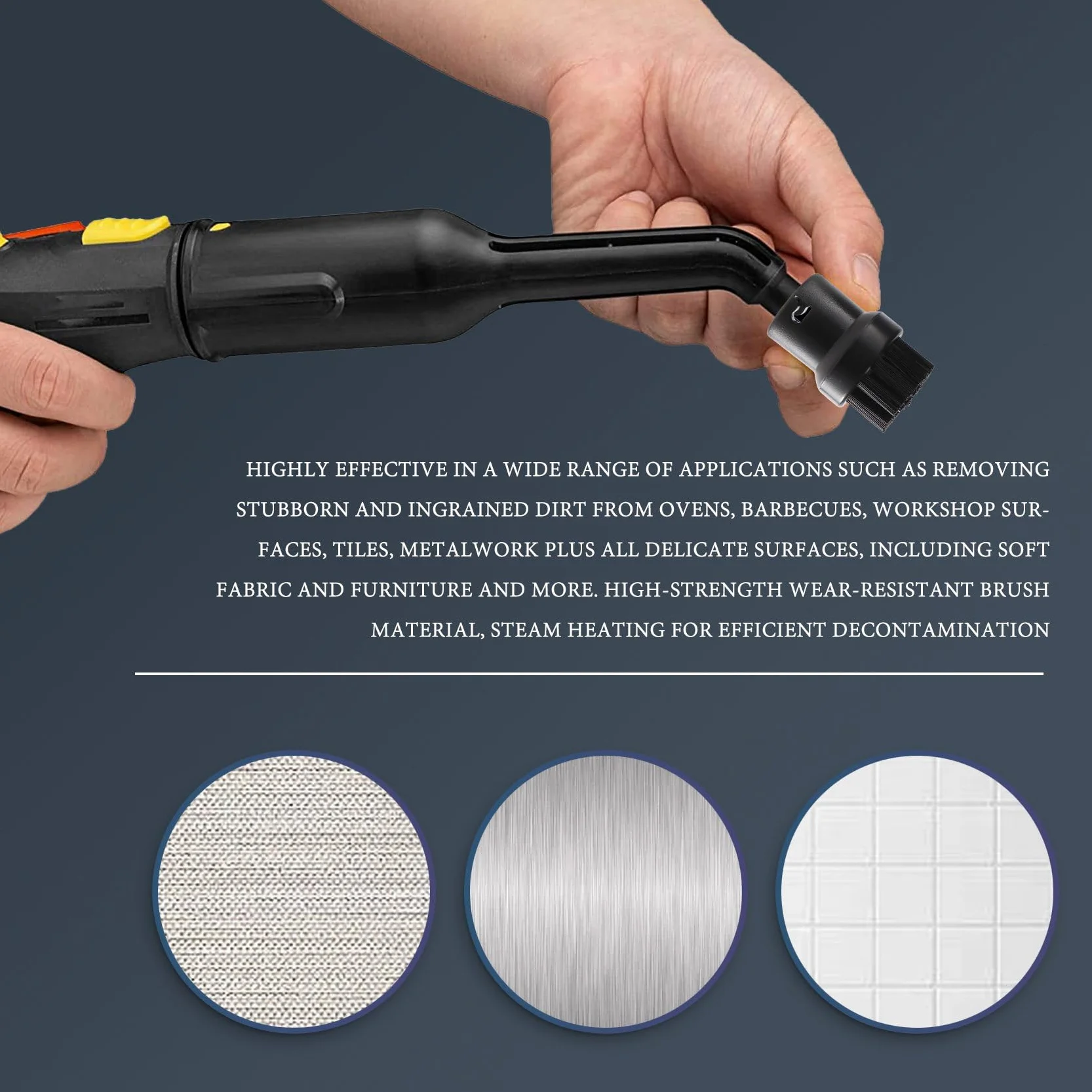 SC1 SC2 SC3 SC4 Grande Brosse Ronde de Nettoyage pour Nettoyeur à Vapeur