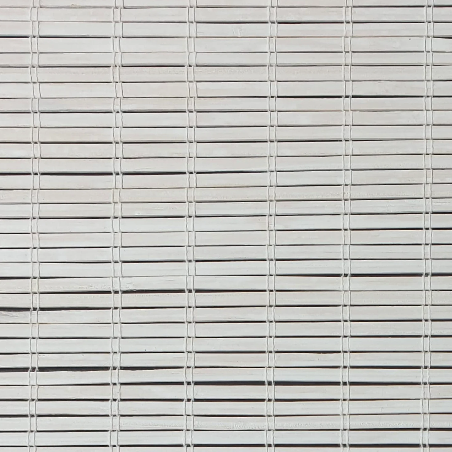 MADECOSTORE Roll'up Bambou Fines Lattes pour intérieur et extérieur - Blanc - L150 x H250cm