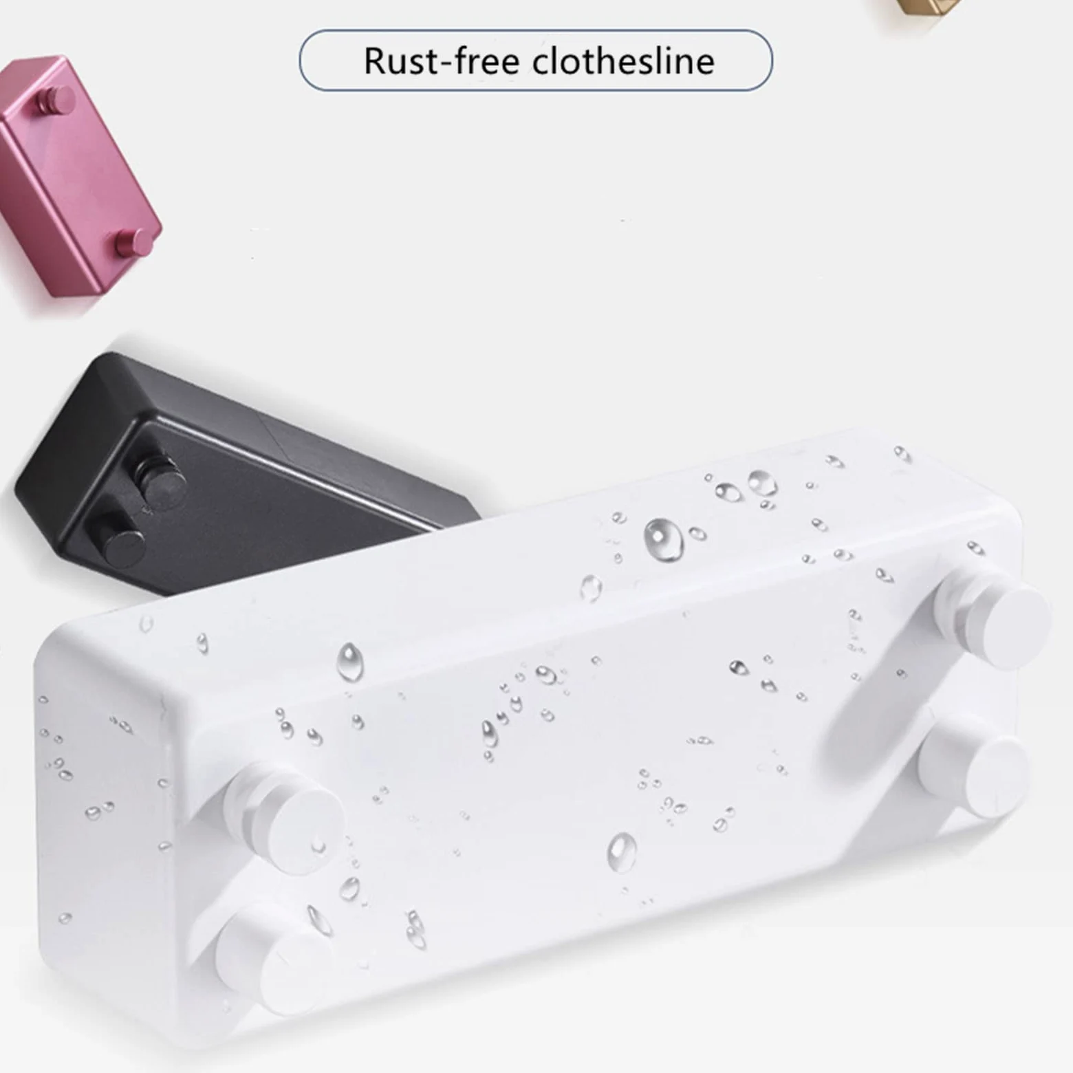 Corde à Linge Rétractable de 13 Pieds,Ligne de Vêtements Réglable en Acier Inoxydable,capacité de Poids de 55 LB Corde à Linge pour Suspendre Le Séchage de la Salle de Bain
