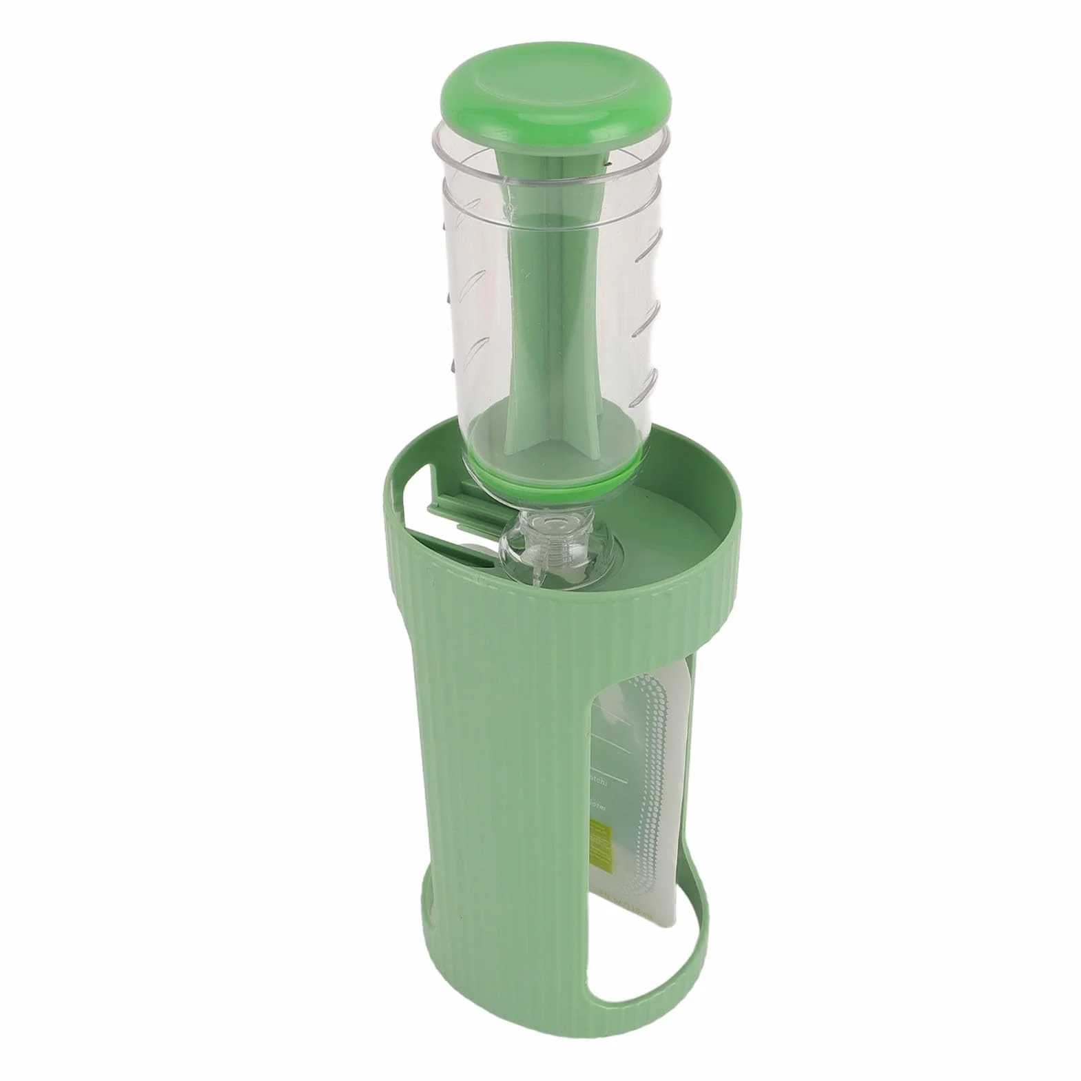 Station de Remplissage de Purée Fruits, étui en Plastique qualité Aliments pour Voyager (GREEN)