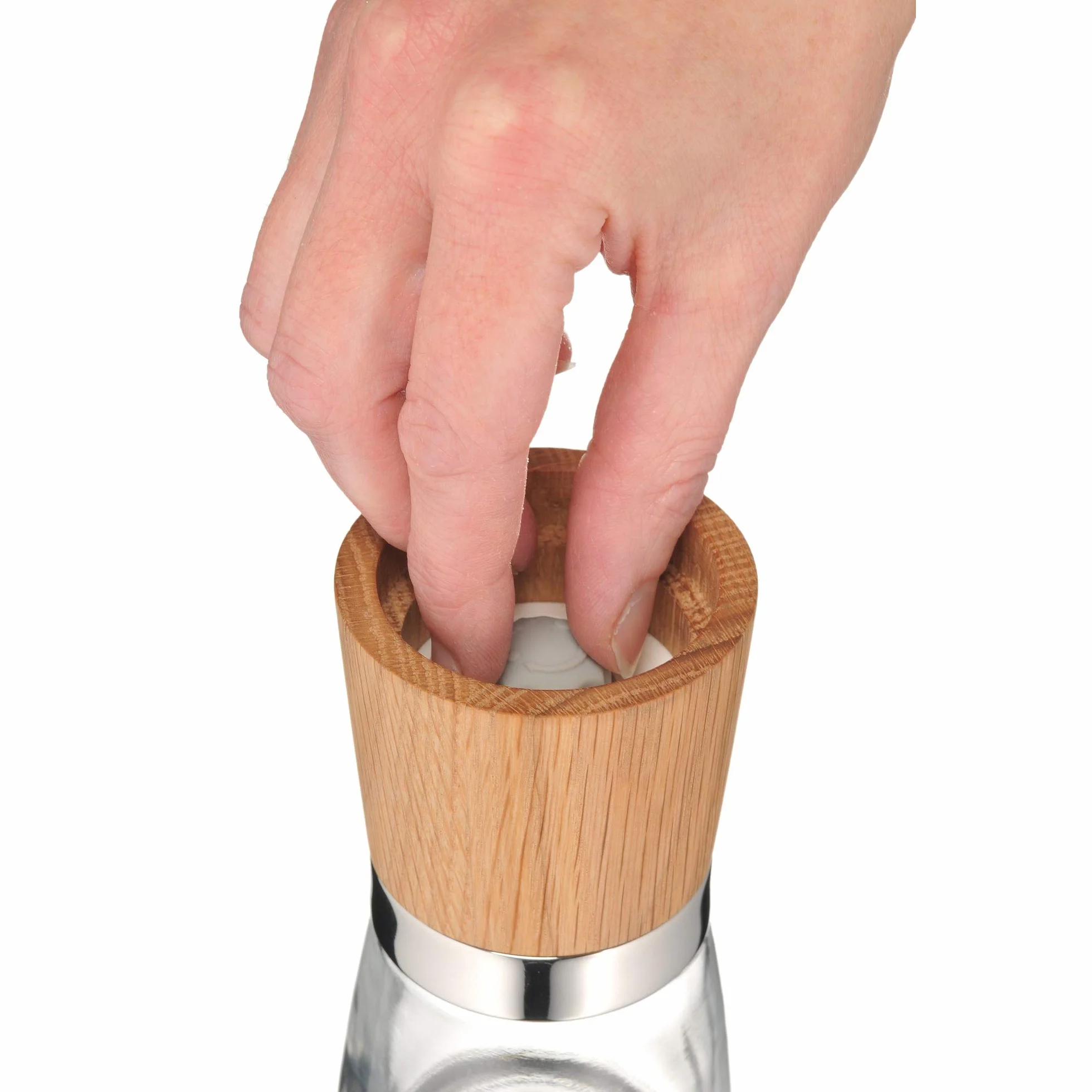 WMF Set de 2 Moulins à épices Verre 14 cm Marron