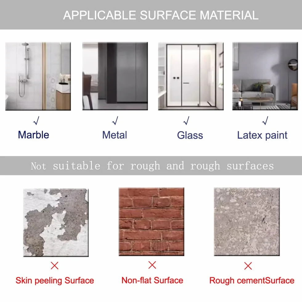 Miroirs adhésifs acrylique pleine longueur HD incassables 4 pièces pour mur
