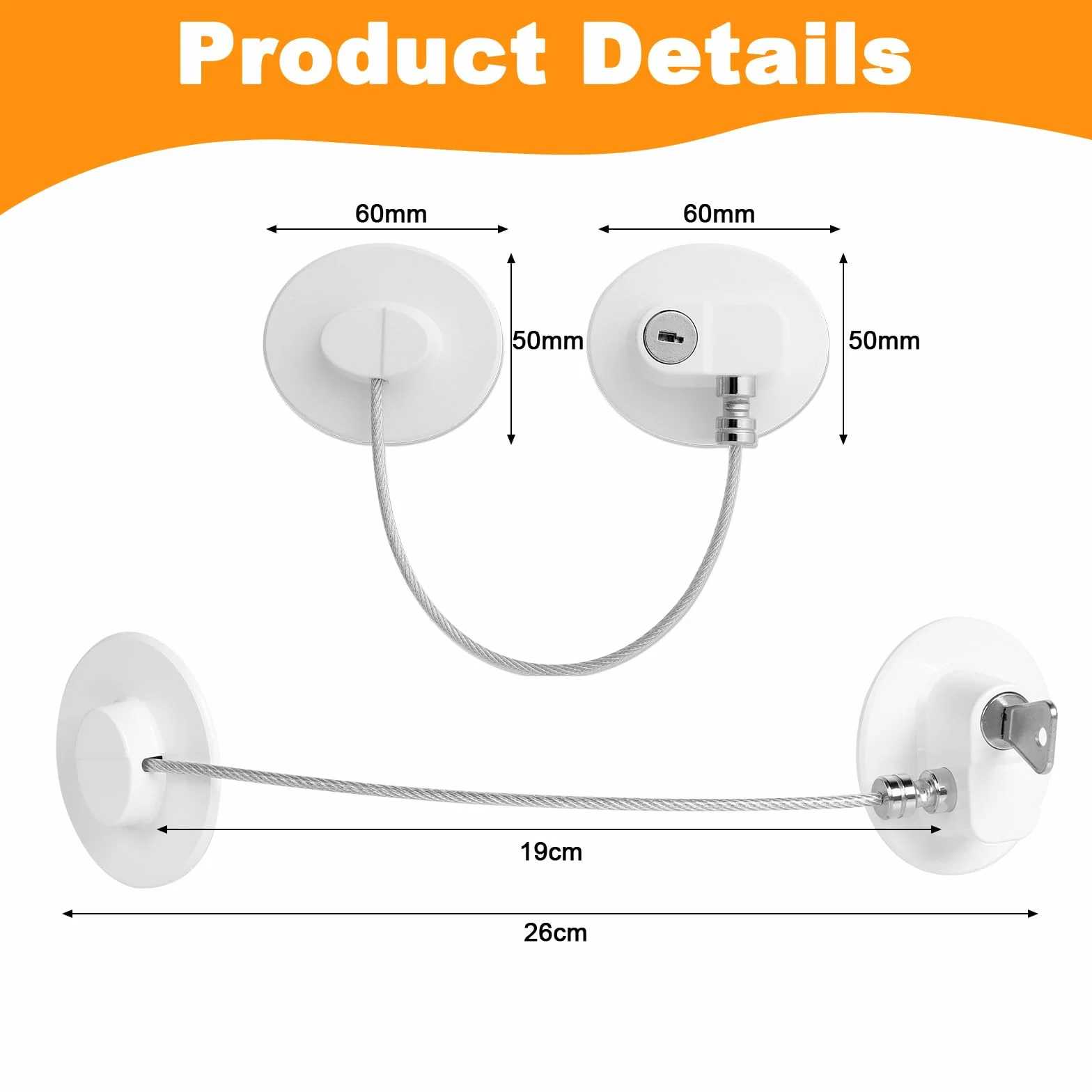 Romon Securite Fenetre Enfant 4 Pcs Serrures Protection Fenetre Avec 8 Cles