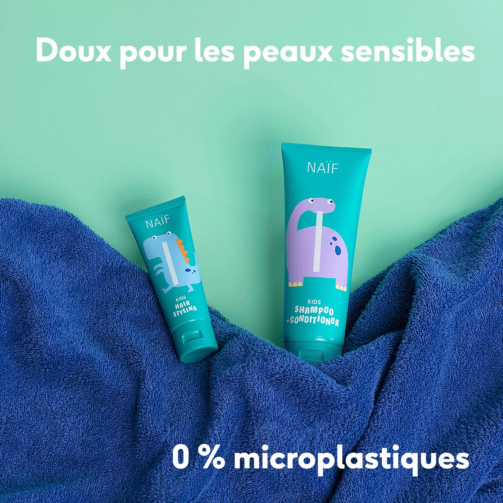 Naïf Shampoing et après-shampoing 2 en 1 pour enfants 250 ml 0% SLES testé dermatologiquement