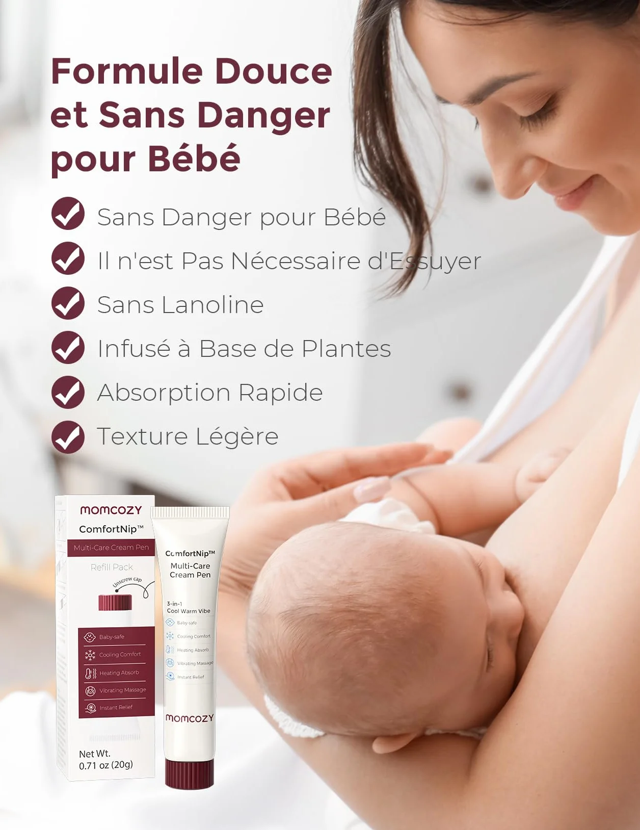 Momcozy ComfortNip Recharge baume pour mamelons 20 g