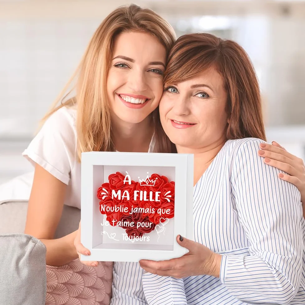 Cadre Photo 3D Cadeau pour Ma Fille Anniversaire Noel Saint Valentin