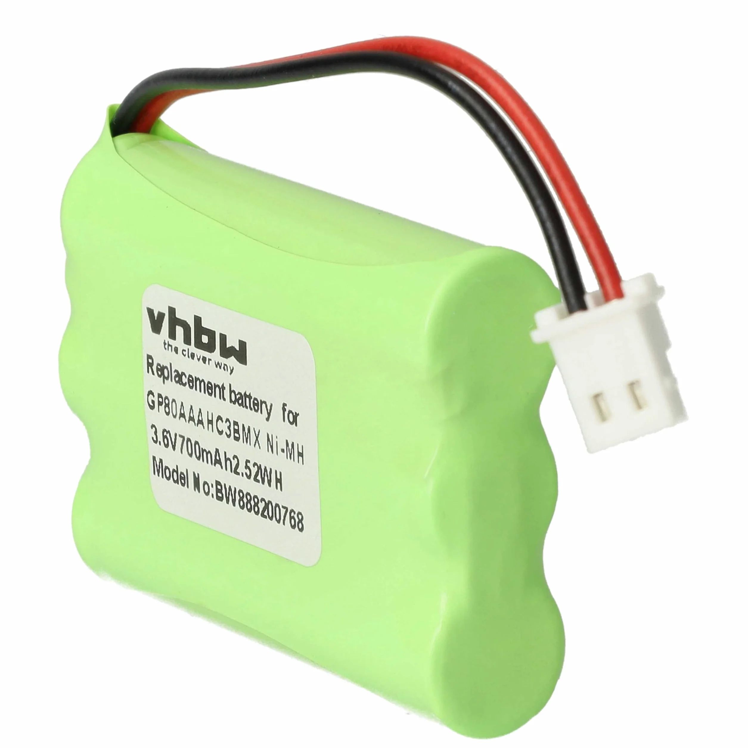 vhbw Batterie Remplacement pour Motorola HRMR03 GP80AAAHC3BMX Moniteur bébé 700mAh 3,6V NiMH