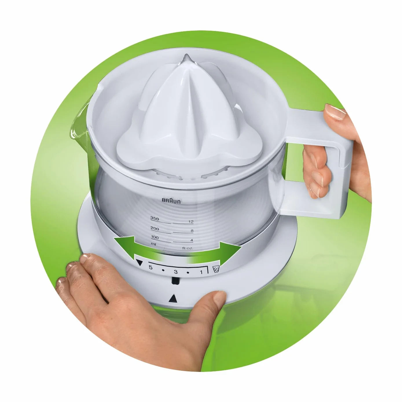 Braun Presse Agrume Électrique CJ3000WH 20W 350ml Blanc