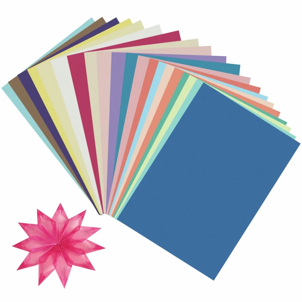 Papier Transparent Couleur A4 29.7x21 cm 20 Feuilles Cartonné Loisir Creatif Papiers Calque Imprimable Bricolage Calligraphie Scrapbooking