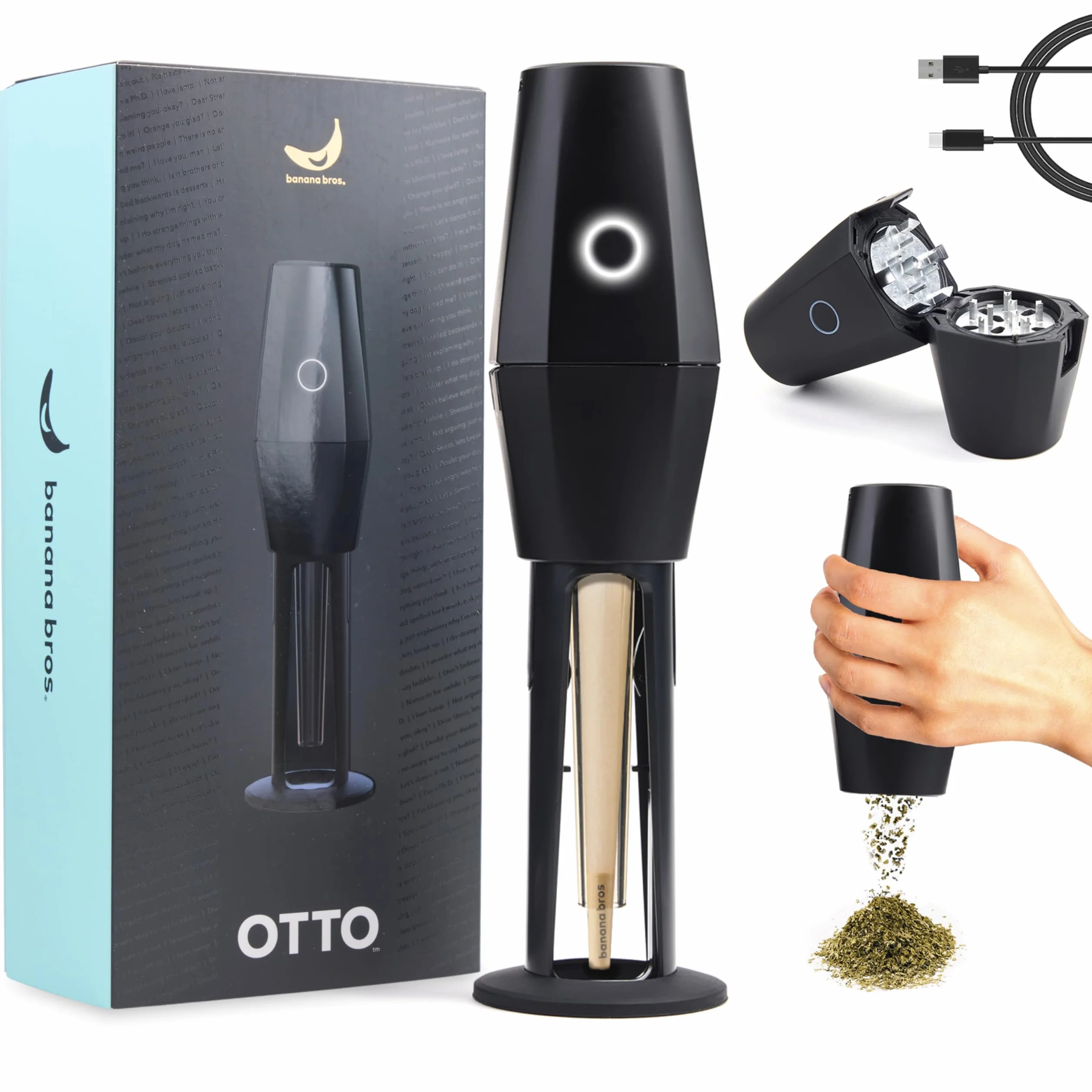 Banana Bros OTTO Broyeur électrique intelligent pour herbes et épices
