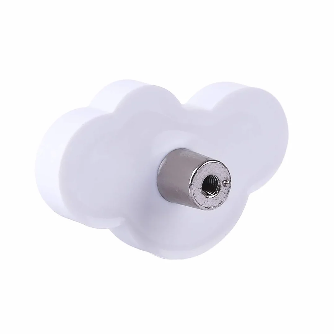 Bouton de Meuble Enfant Nuage, Lot de 10 Poignée Porte avec Vis 25mm