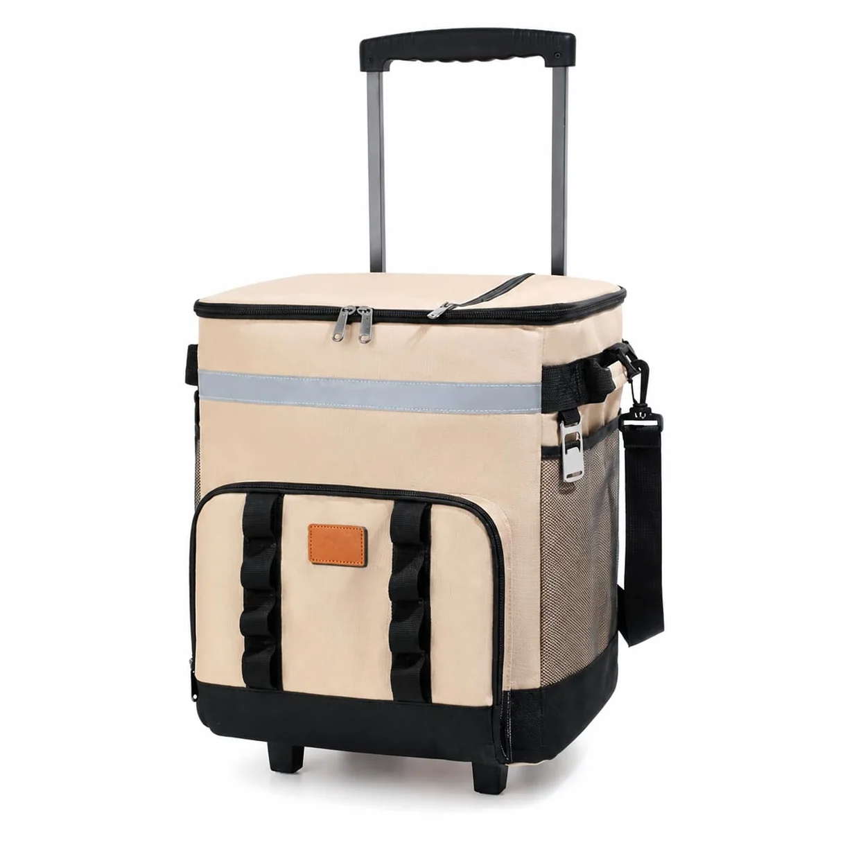 Glacière Portable à roulettes | thermique, plastique, idéal pique-nique, livraison repas, tissu oxford, métal, pour livraison, pour pique-niques