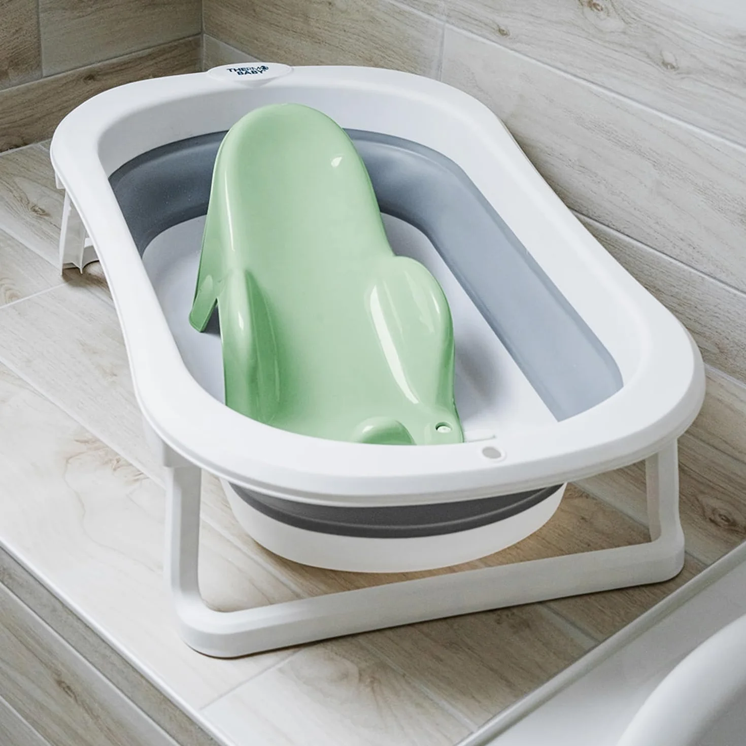 THERMOBABY Transat De Bain ATOLL Vert Céladon Fabriqué En France