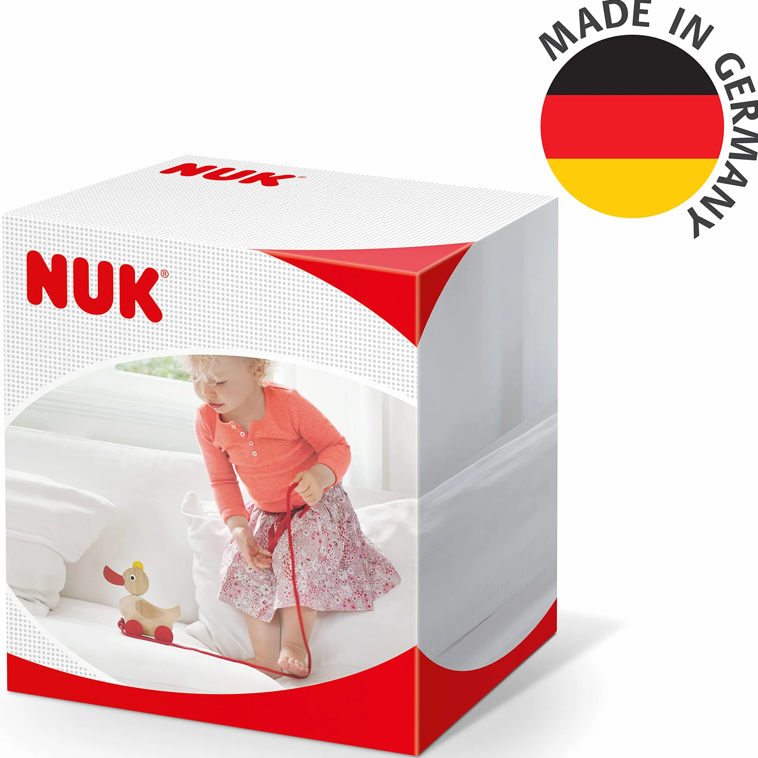 NUK First Choice Tasse d’Apprentissage 150 ml 6-18 mois Poignées ergonomiques Bec verseur silicone Étanche Anti-colique Contrôle température Blanc