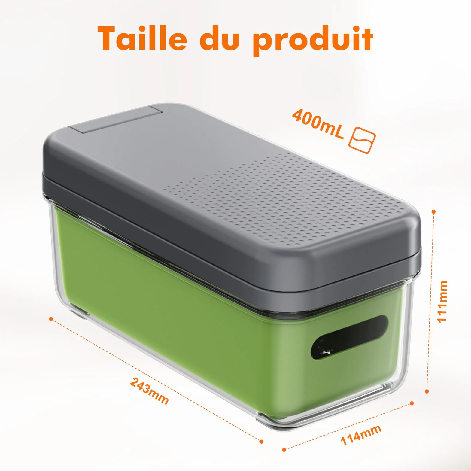 Ibergrif M524-7 Mandoline de Cuisine Professionnelle 8 en 1 Coupe-Légumes Multifonctions avec Bac Collecteur