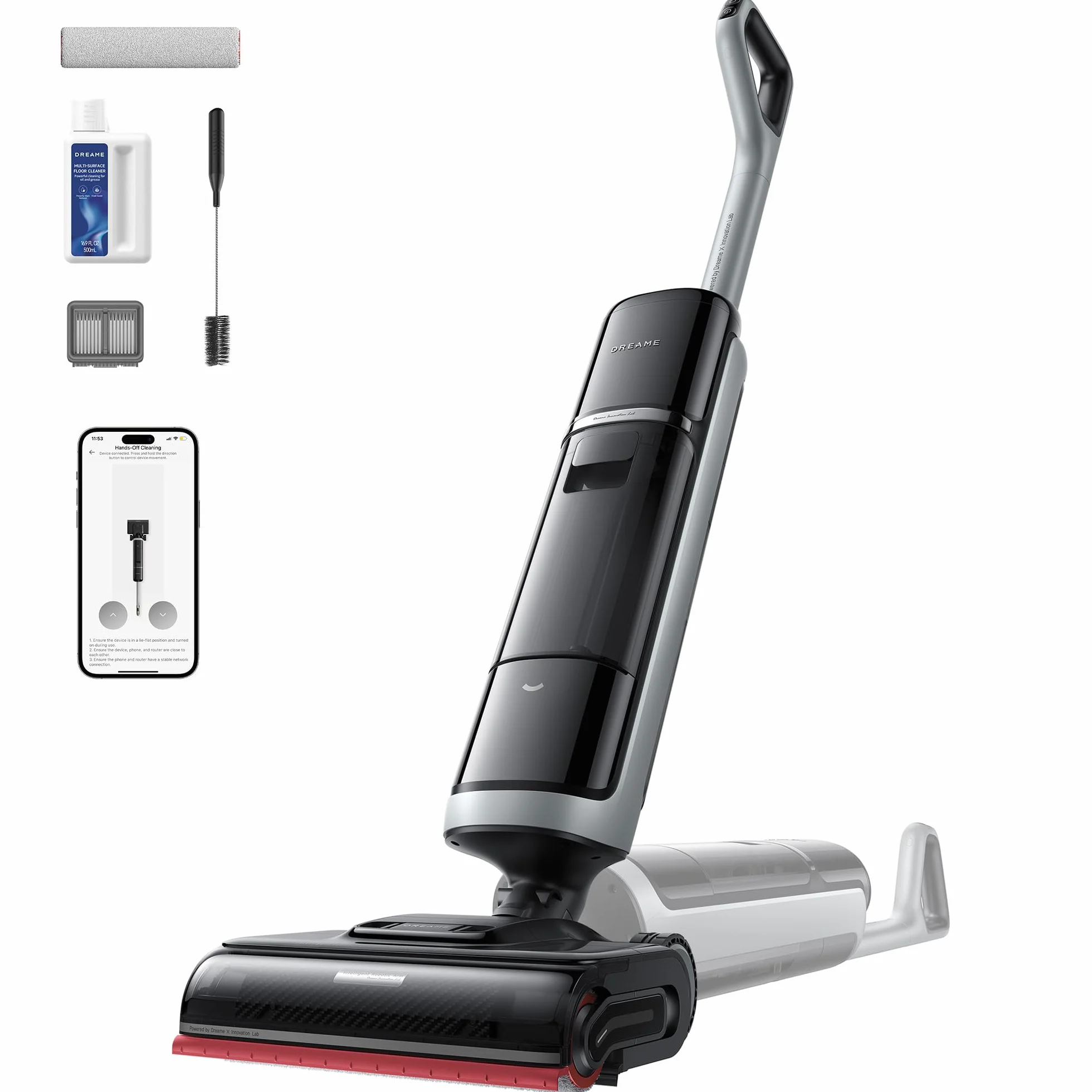 DREAME H15 Pro Heat Aspirateur Laveur 85°C 22000Pa IA GapFree Robot Nettoyage Sols