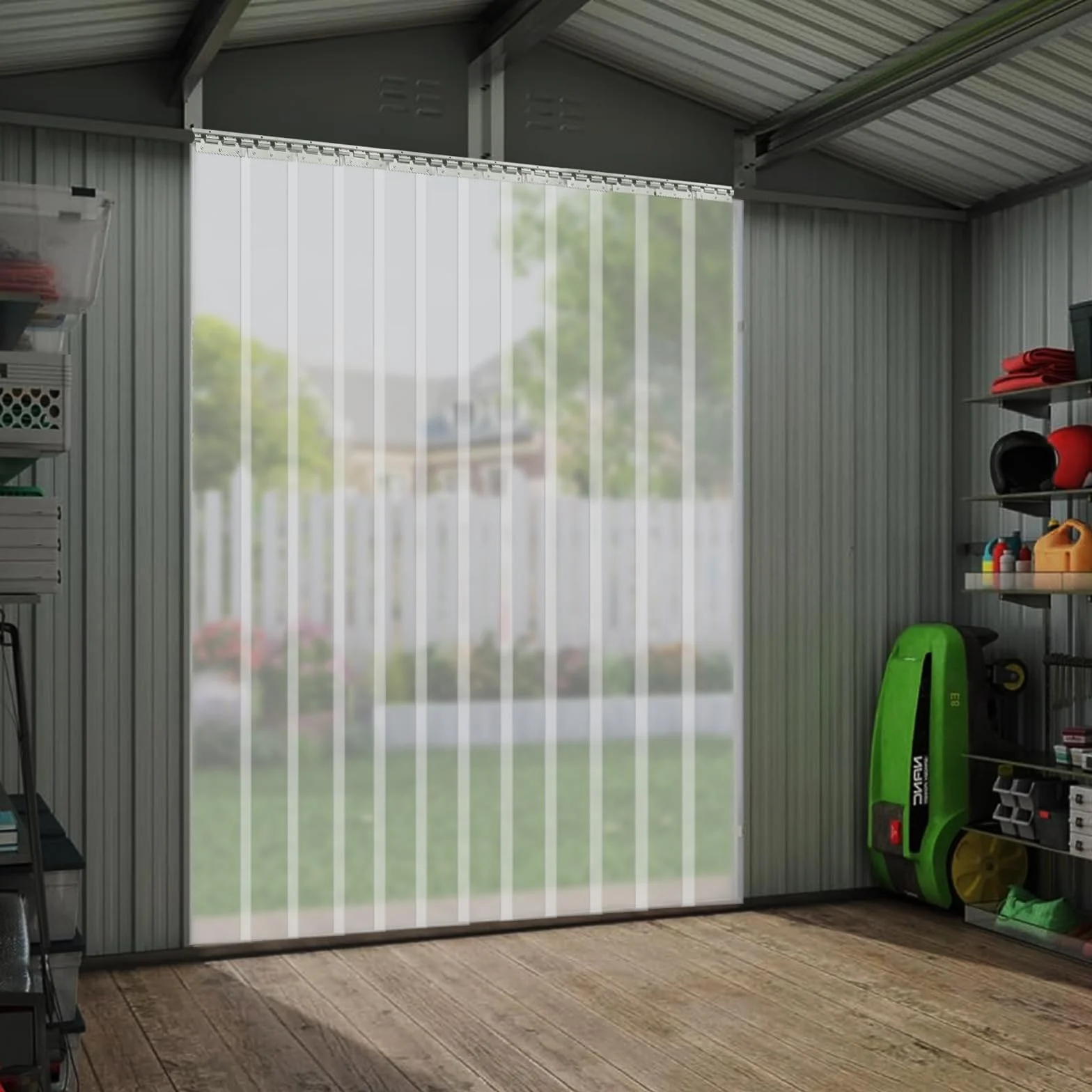 Rideau à Lanières en PVC 12 Pièces, 1,8 × 2,1 m, Rideau à Lamelles Transparent, Épaisseur 2 mm, Isolation Thermique, Installation Facile, pour Chambres Froides et Entrepôts