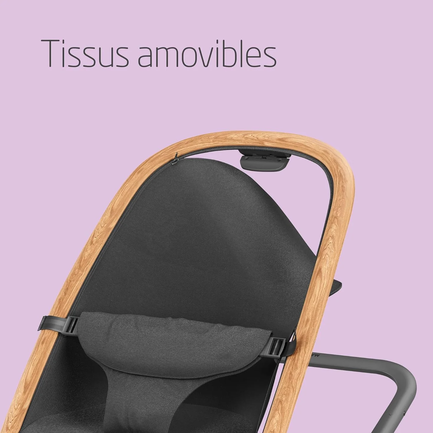 Maxi-Cosi Kori Chaise Transat Bébé 2-en-1 0-6 Mois 9 kg Baby Bouncer 3 Positions d'Inclinaison Léger Compact Essential Graphite