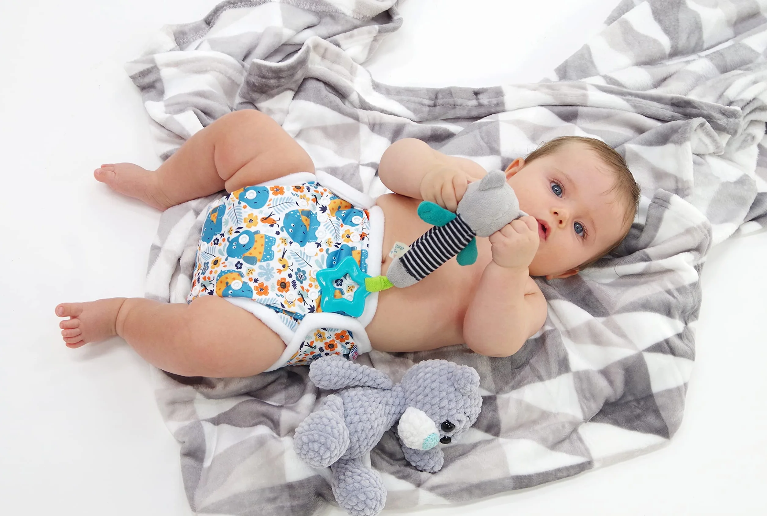 Culotte de Protection Petit Lulu Couvre-Couche Taille Unique Fermeture à Pressions Réutilisable Lavable Étanche Fabriqué en Europe
