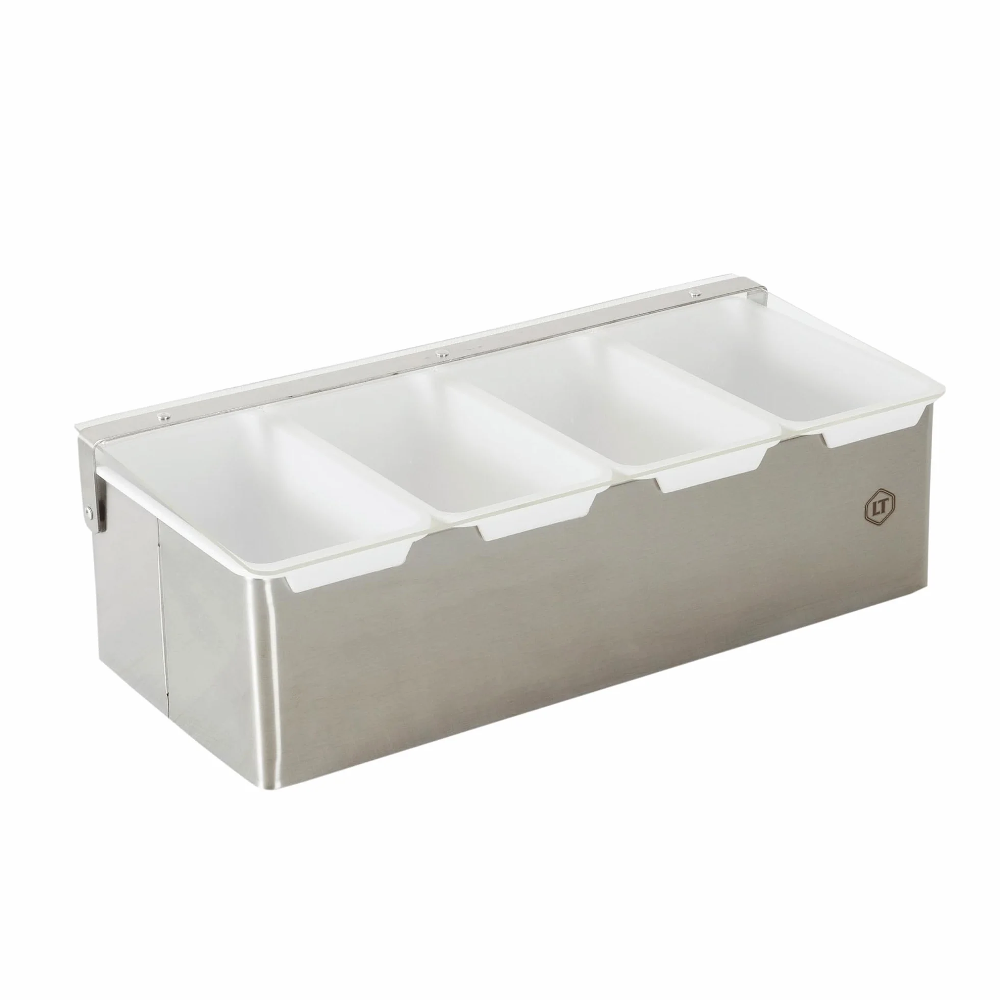 LOUIS TELLIER Boîte à épices INOX 4 compartiments Présentoir Distributeur
