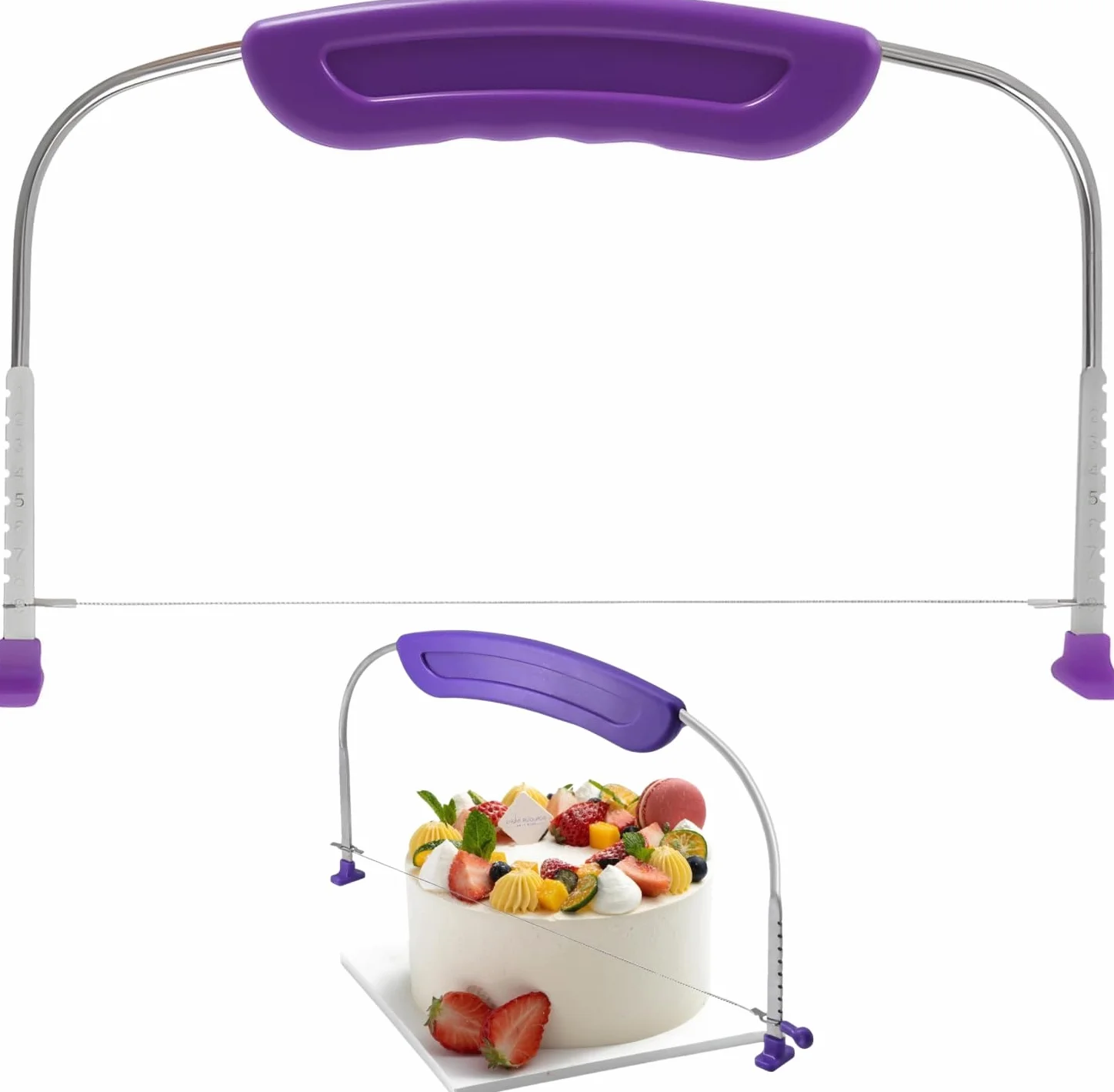 Coupe-Gâteau Réglable Dentelé pour Couches Uniformes