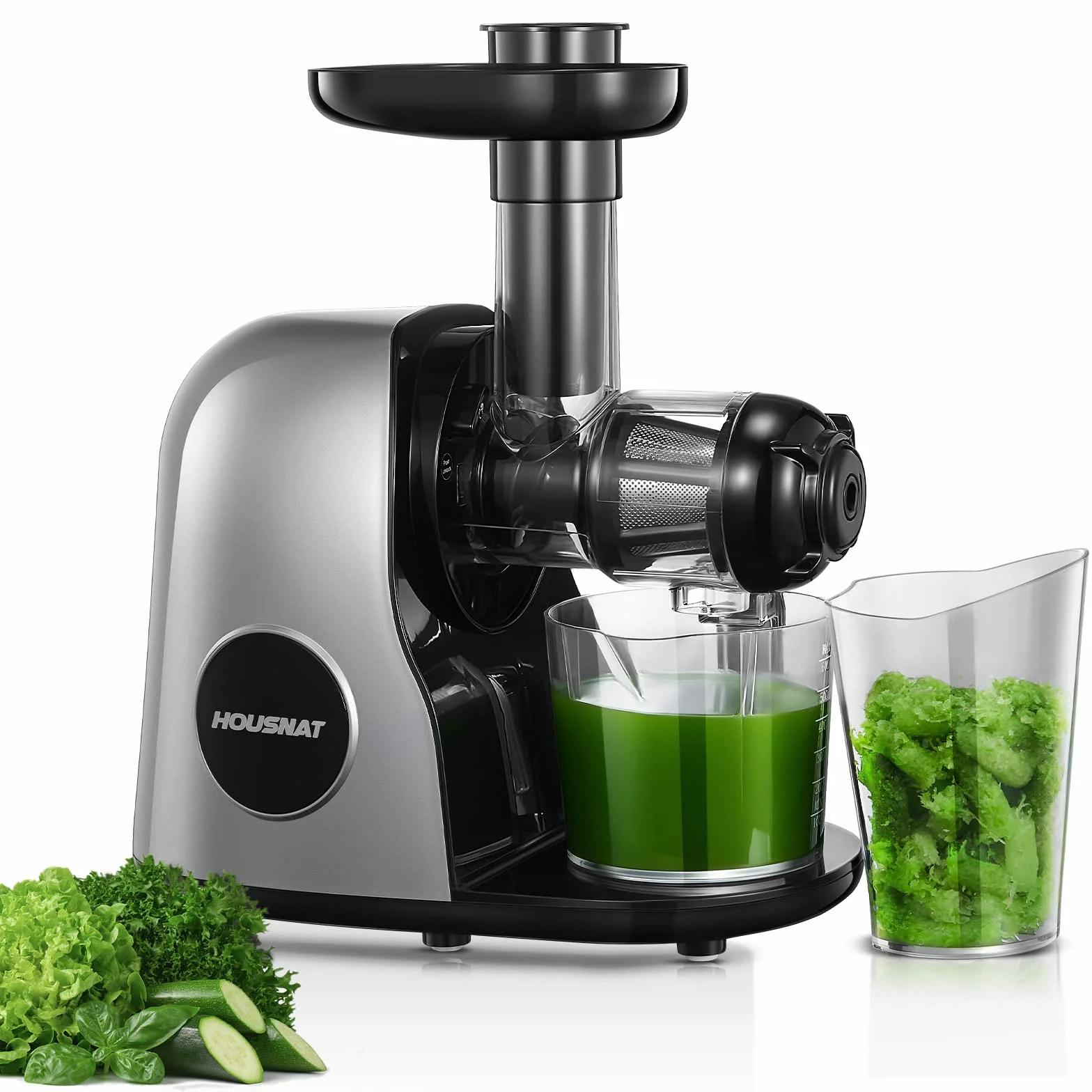 Extracteur de Jus de Fruits et Légumes, Slow Juicer Nutriments Maximaux 90% Pureté, Fonction Inverse