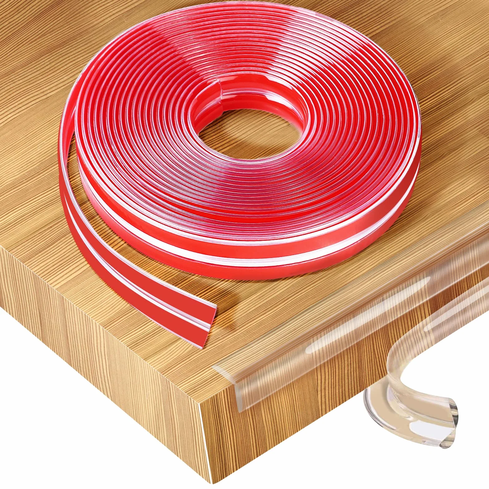 Romon Bande Coin de Table Protection Bebe Transparent PVC Pré-adhésif 3 Mètres