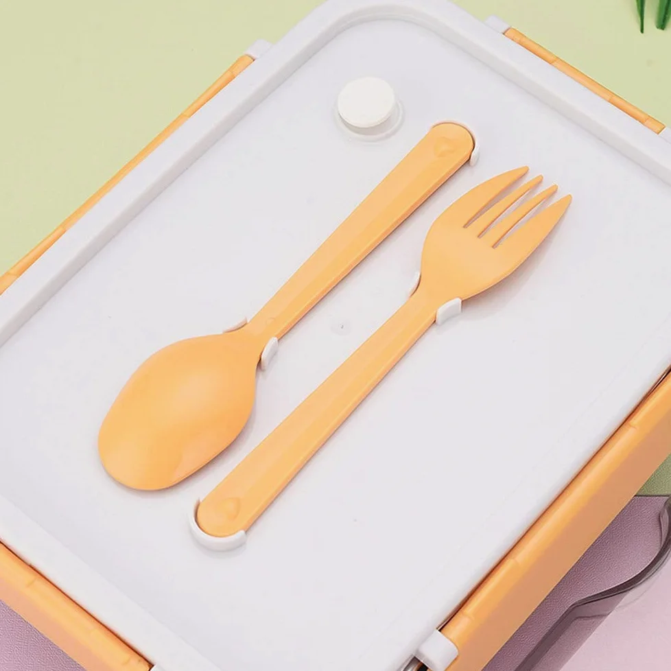 boîte à repas, Boîtes à bento Boîte lunch isolée/Travail/Étudiant/Acier(Yellow)