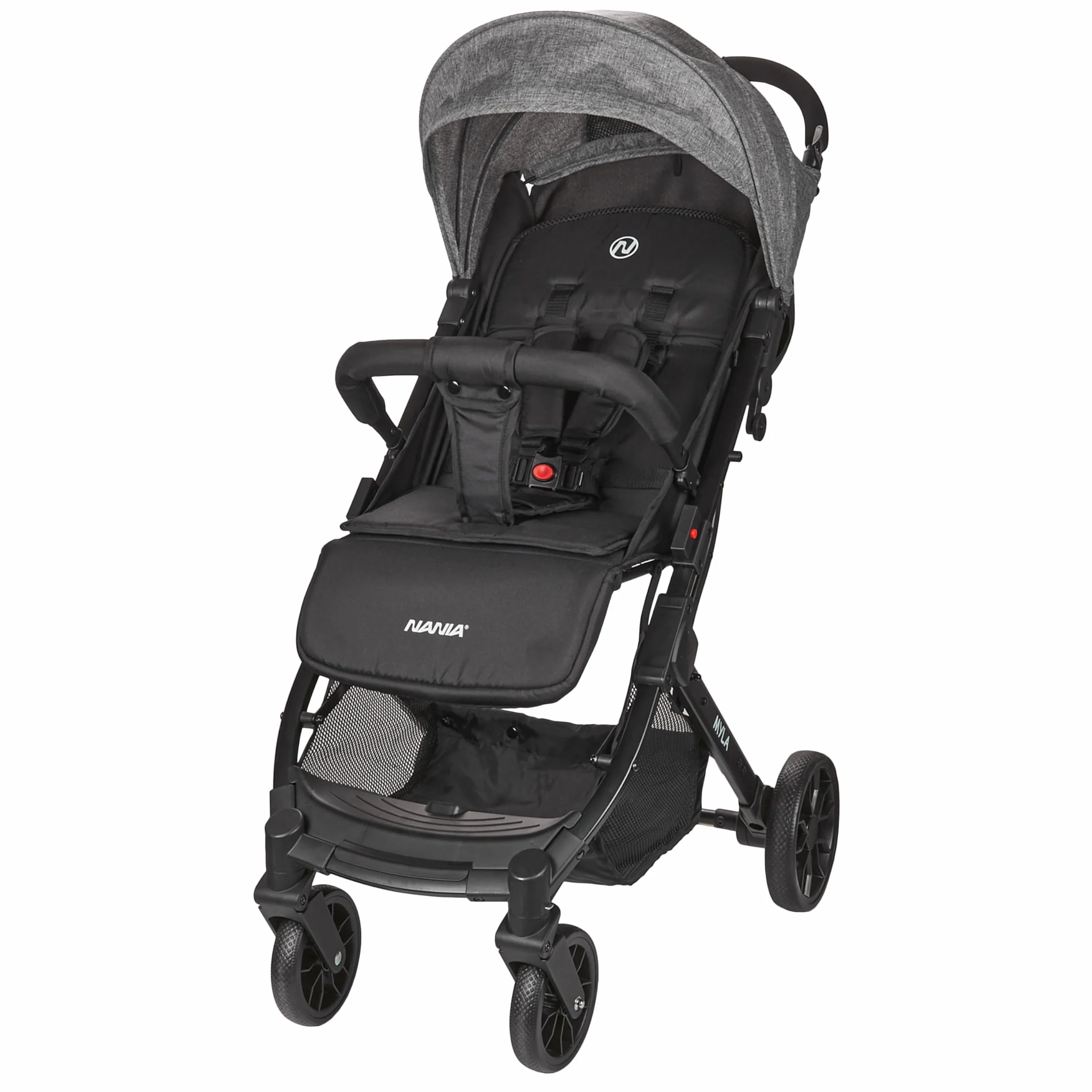Nania Myla poussette canne compacte 0-4 ans 22kg légère 7,5kg inclinable grand panier trolley transport