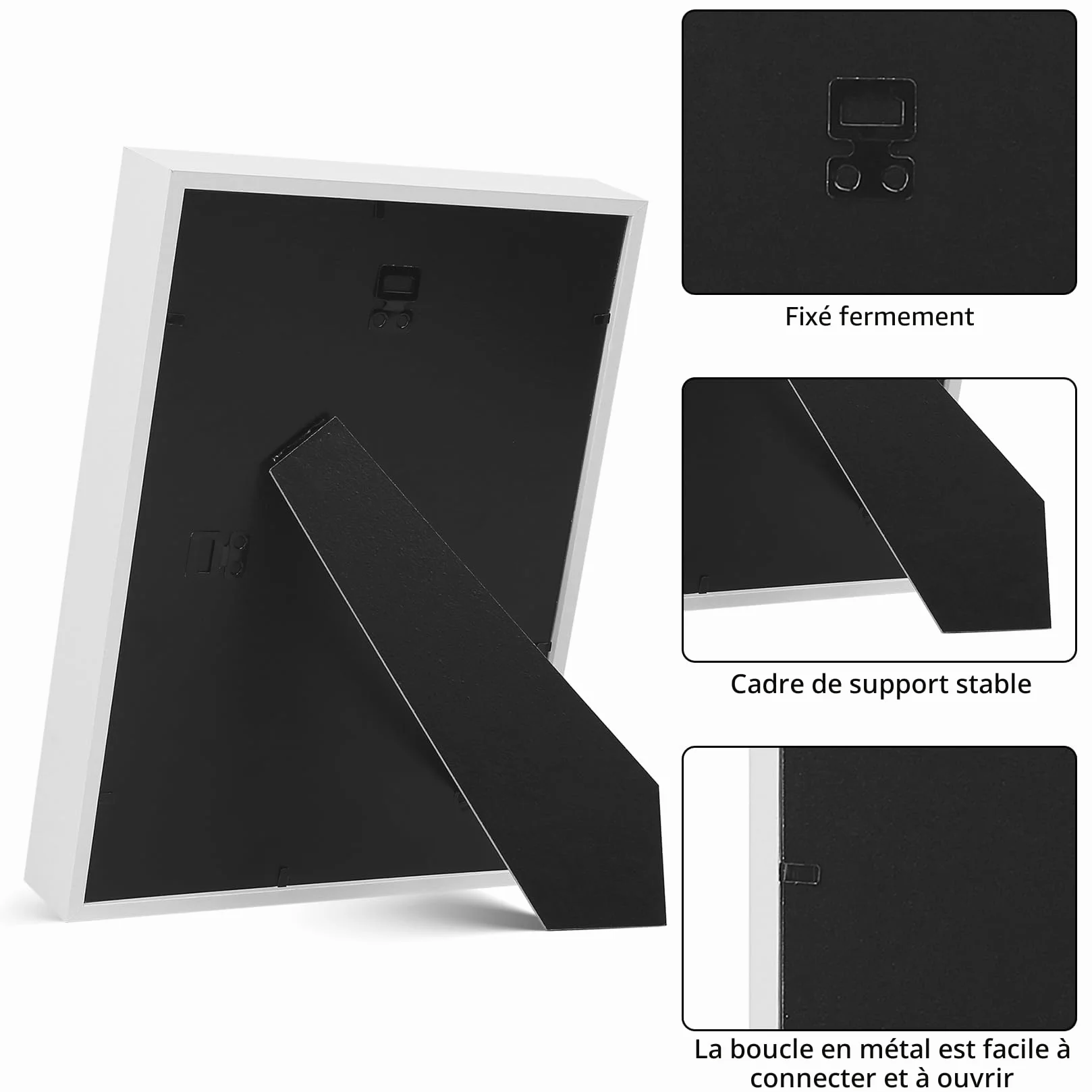 Cadre Photo 3D A4 3,5 cm Profondeur avec Plaque Acrylique Transparente pour Médailles Photos, 21x29,7 cm