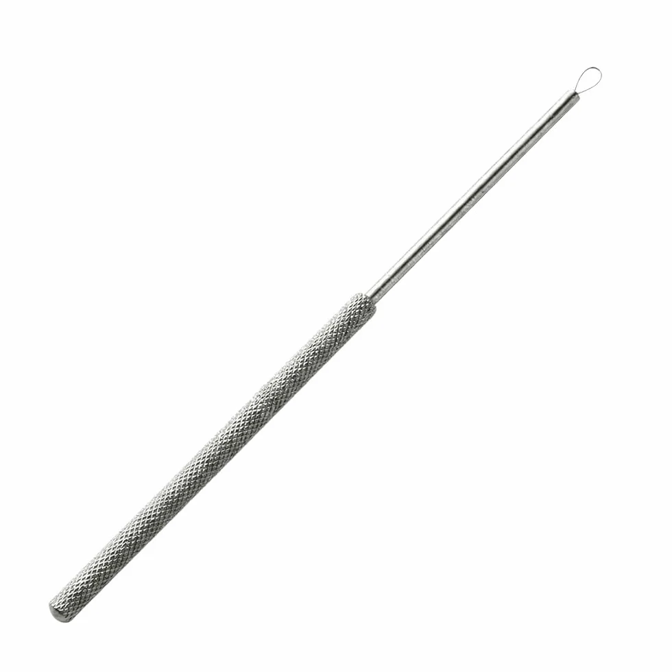 Nettoyeur d'Oreilles Acier Inox Boucle Fine 16,5 cm May Cure-Oreille Boucle Billeau