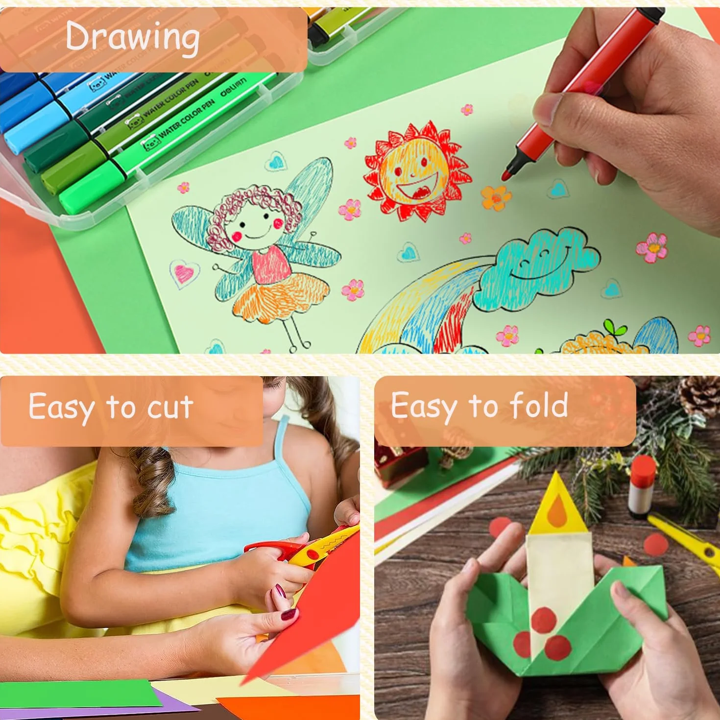 Papier cartonné coloré A4 230 g/m² Lot de 40 feuilles pour cartes, scrapbooking et arts
