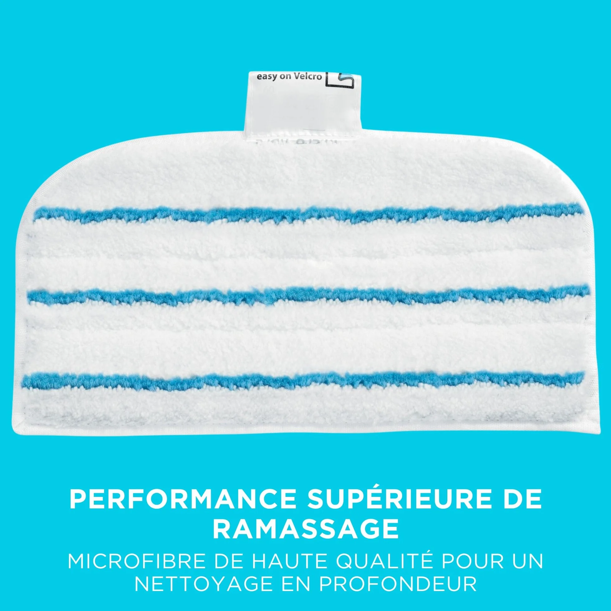 BLACK+DECKER Tampon de Remplacement pour Balai Vapeur AutoSelect FSMP20-XJ, Paquet de 2, Technologie Easy-Glide