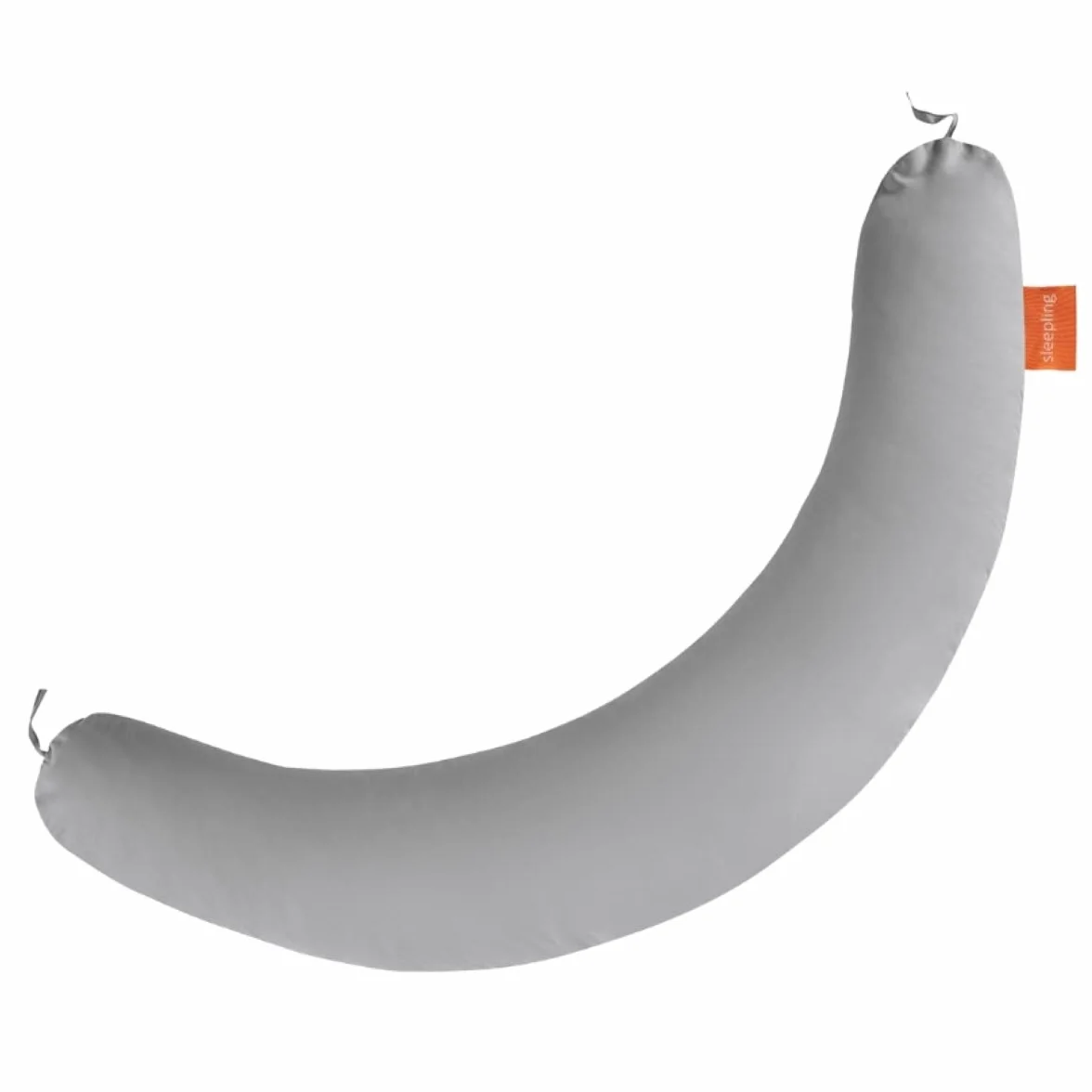 Coussin d'allaitement 40 x 190 cm - Long coussin de grossesse - Microfibre - Lavable à 60°C - Ökotex - Gris