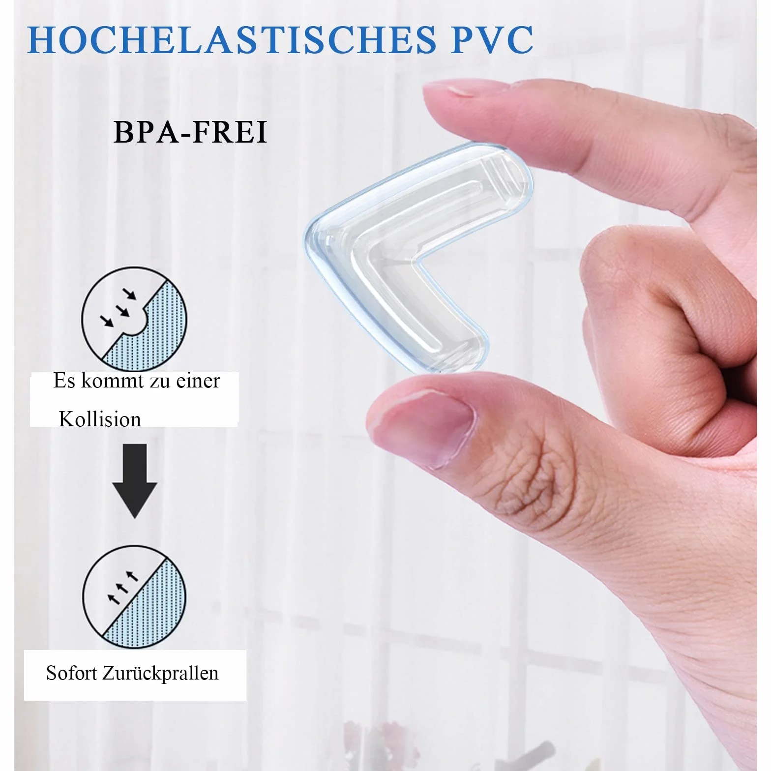 Bebe Protections d'angles Coin de Table Rebords Meuble Sécurité Enfant 20PCS avec Colle améliorée