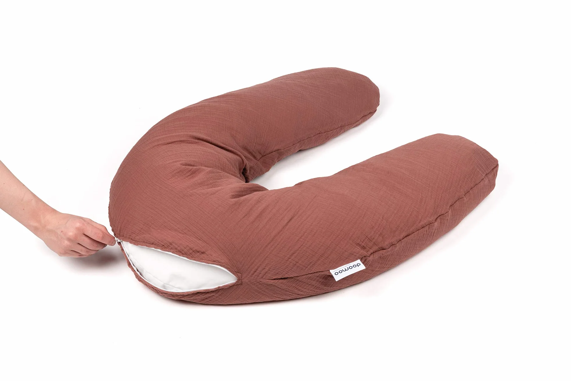 Doomoo Basics Comfy Big Tetra Brick Coussin de Grossesse Multi-Usages Grand Coussin d'Allaitement et de Maternité avec Housse Lavable