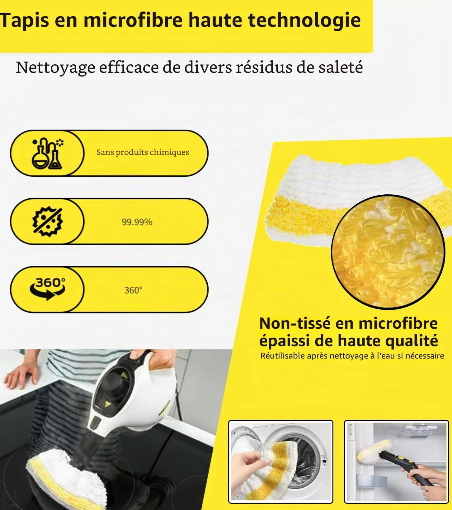 Karcher SC1 SC3 SC5 SC4 SC2 accessoires nettoyeur vapeur lot 14 pièces