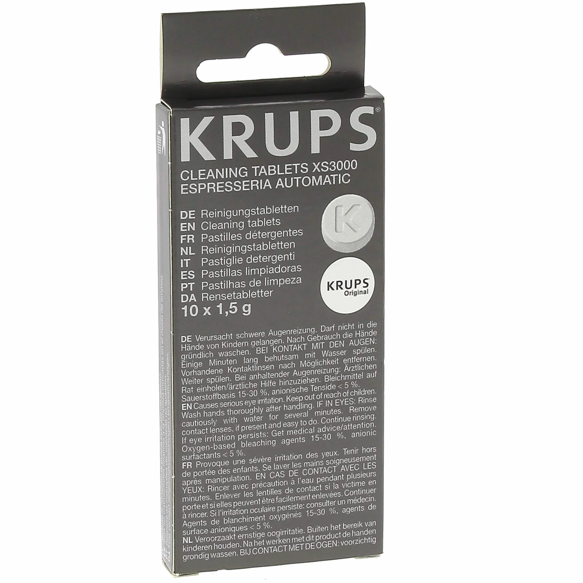 Krups XS300010 Pastilles Nettoyantes Machine à Café Full Auto 10 Pièces