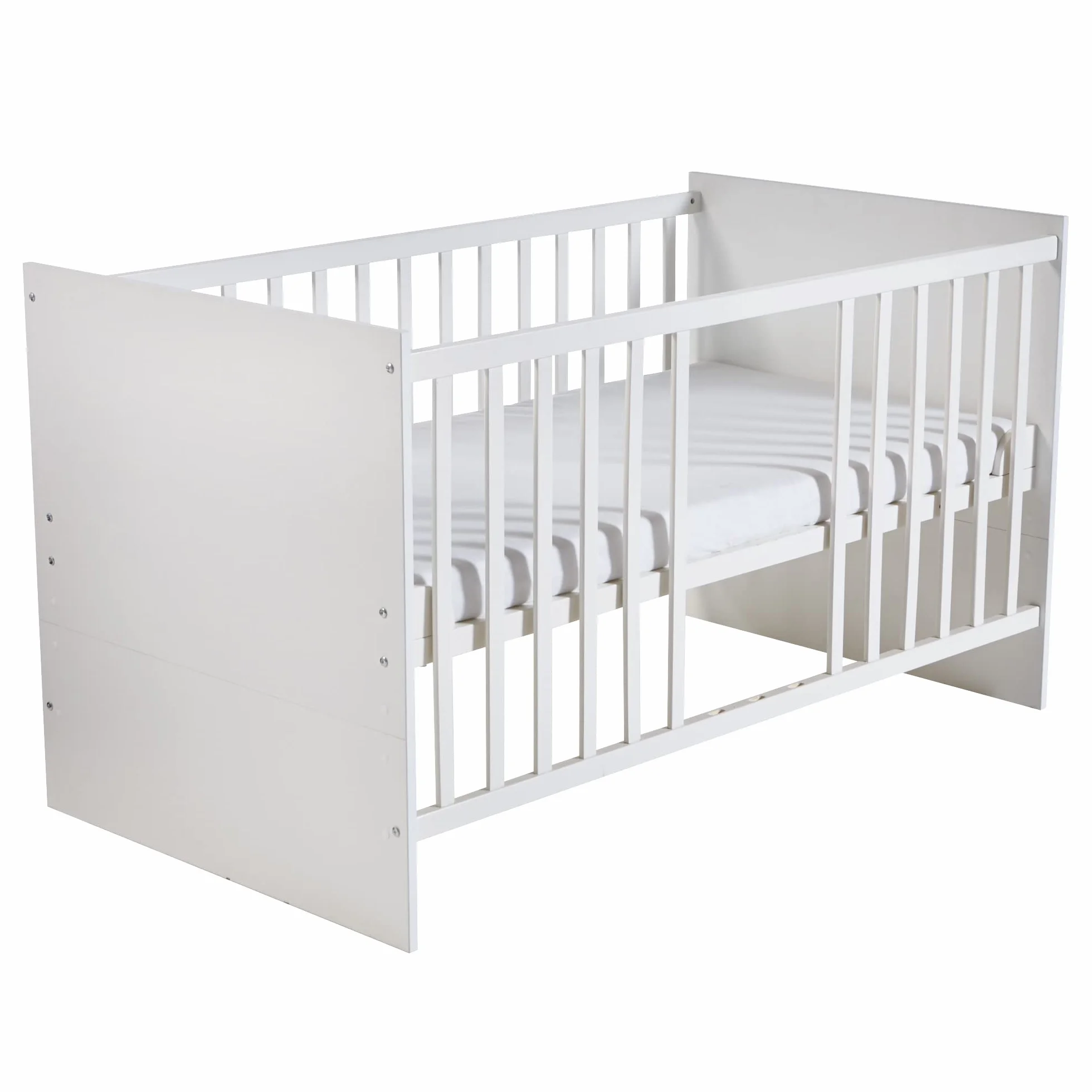 roba Babymöbel Maren Lot de 2 pièces Lit d'enfant 70 x 140 cm transformable commode à langer Blanc