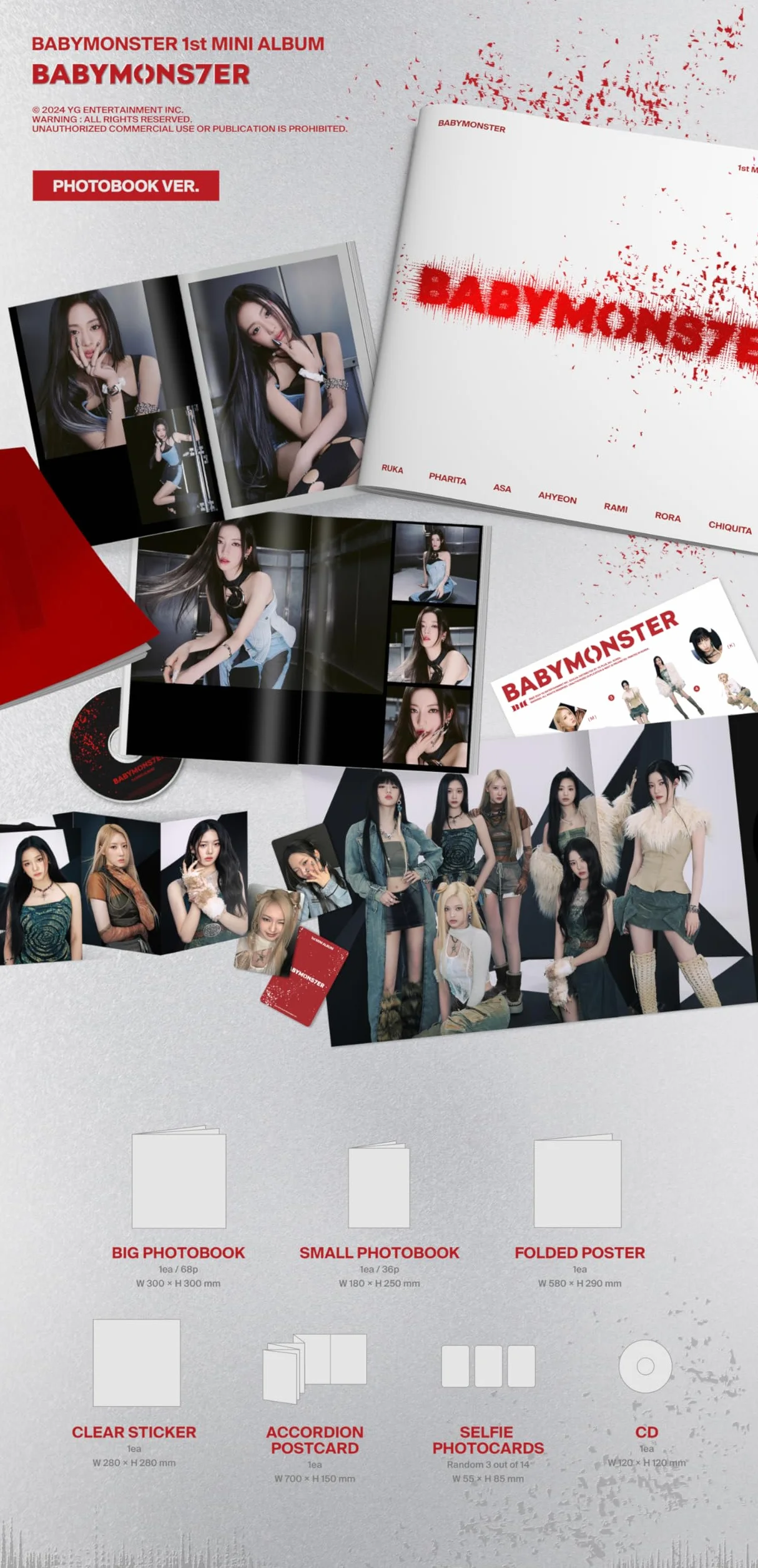 Dreamus BABYMONSTER BABYMONS7ER PHOTOBOOK ver. Album