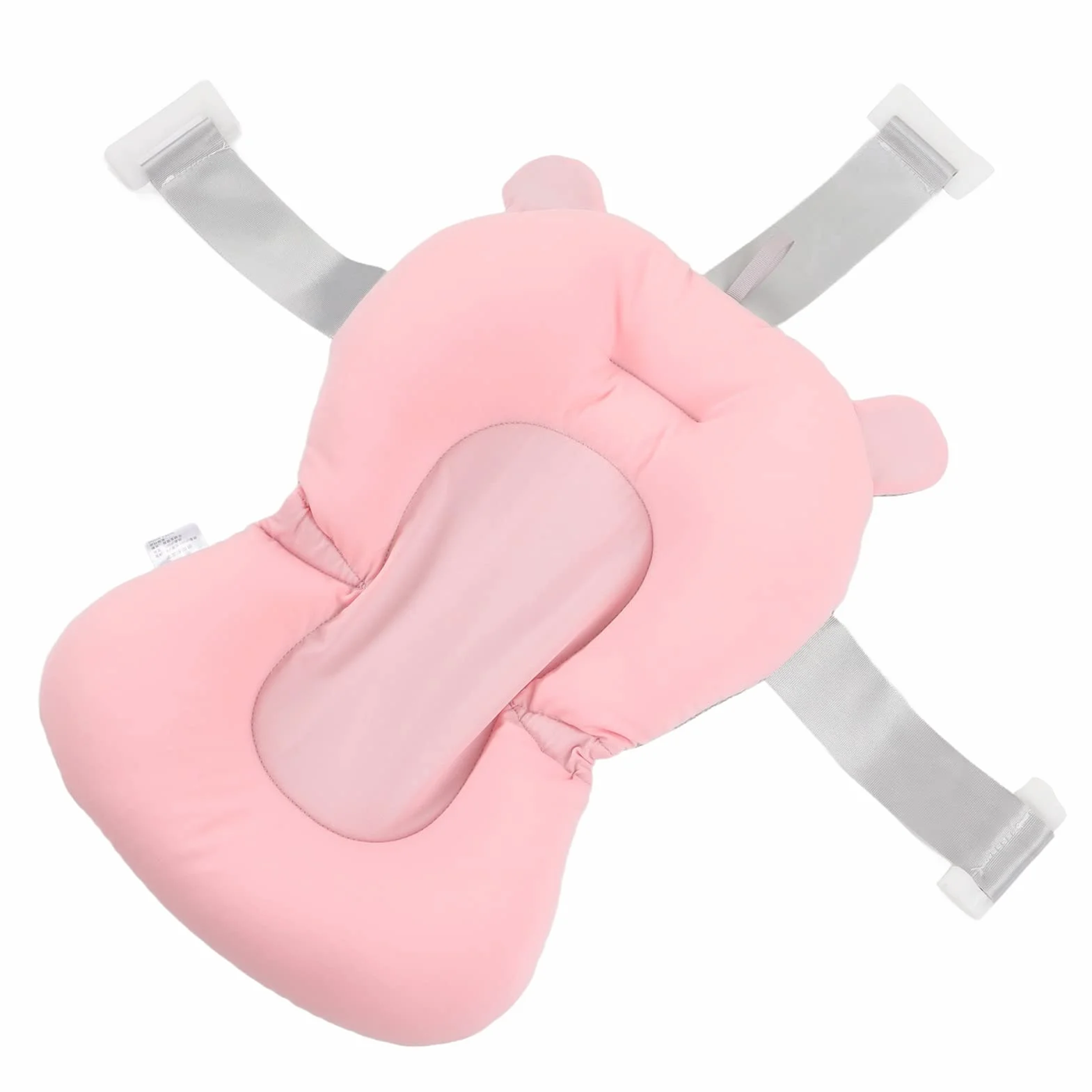Coussin de Siège de Bain pour Bébé Nouveau-Né Ours Rose