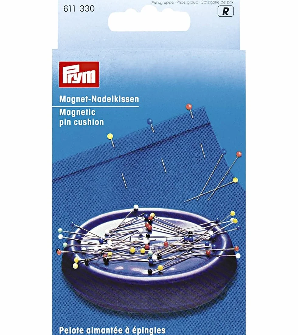 Prym Pelote aimante pour épingles 8 x 7 x 2 cm Bleu