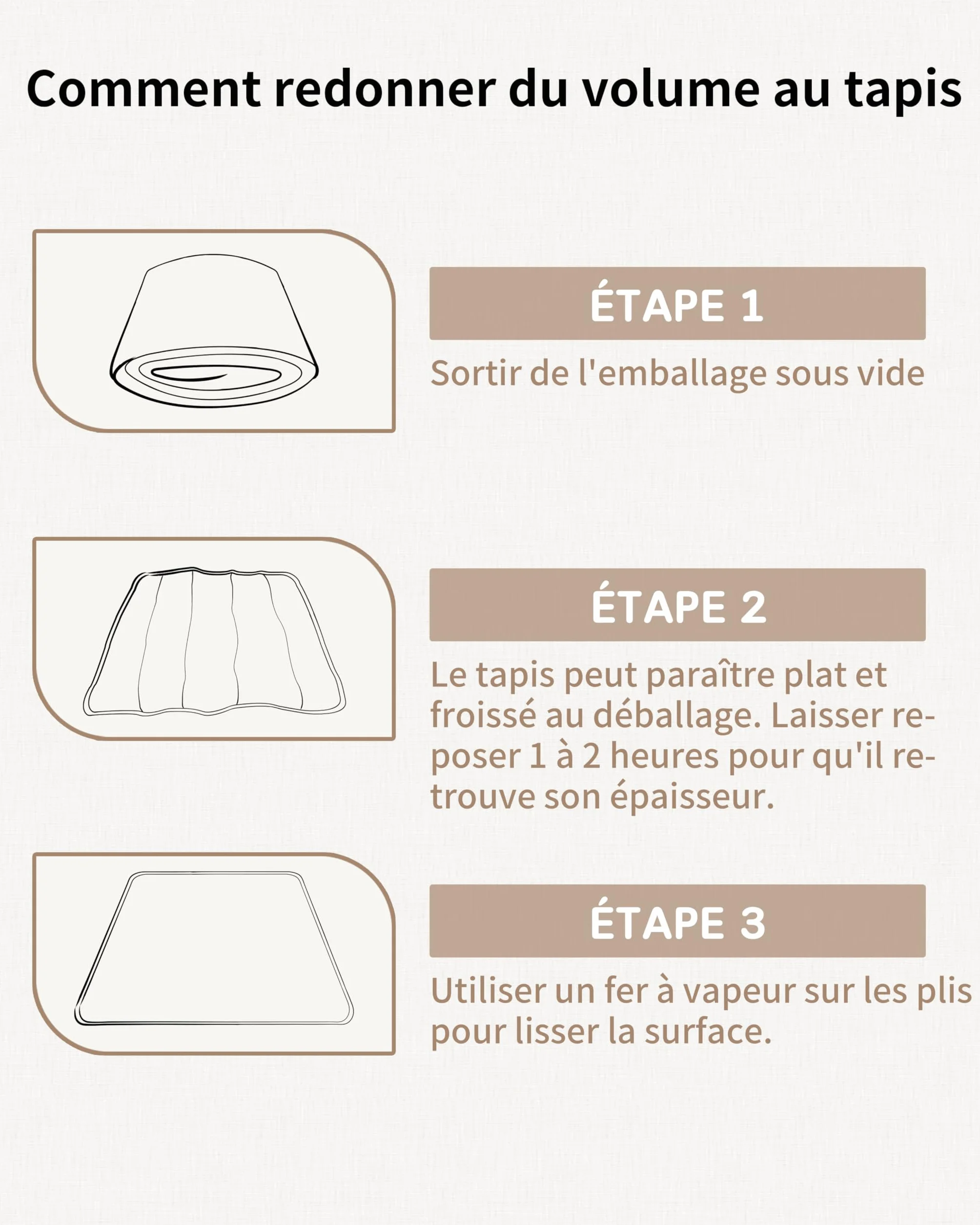 Tapis Bébé Pliable 120x120cm Antidérapant Matelas Mousse Lavable Motricité Sol Parc 0-24 Mois Forêt Beige